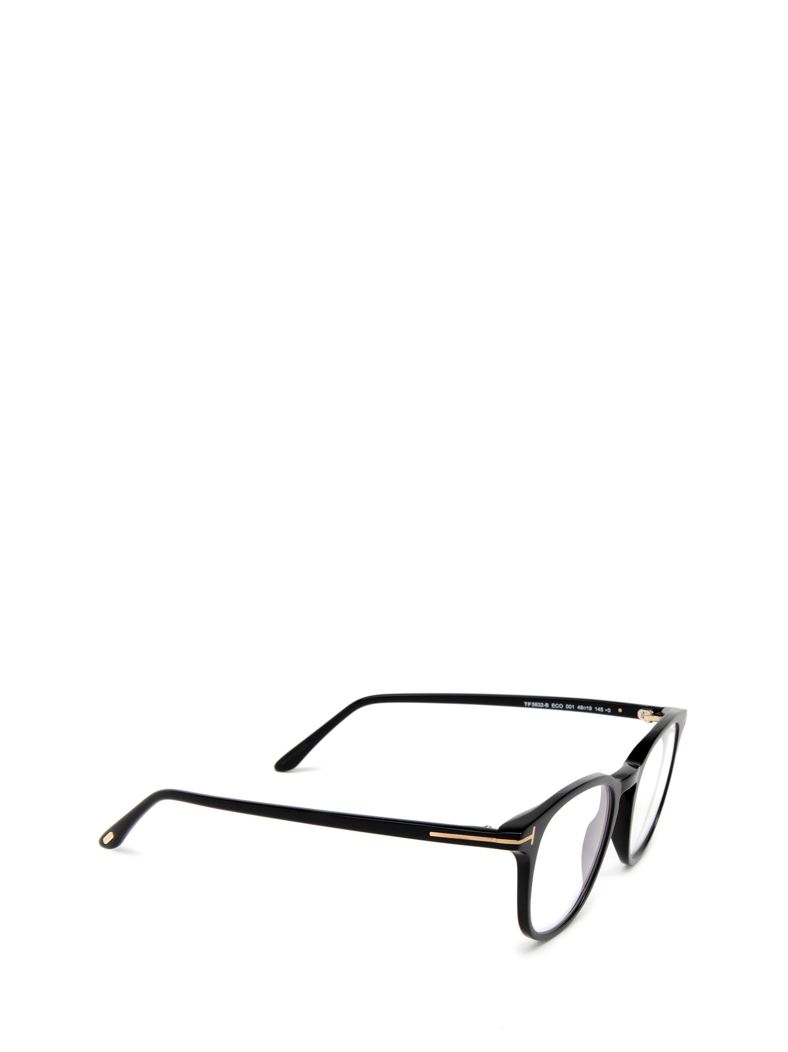 Shop Tom Ford Ft5832-b Shiny Black Glasses