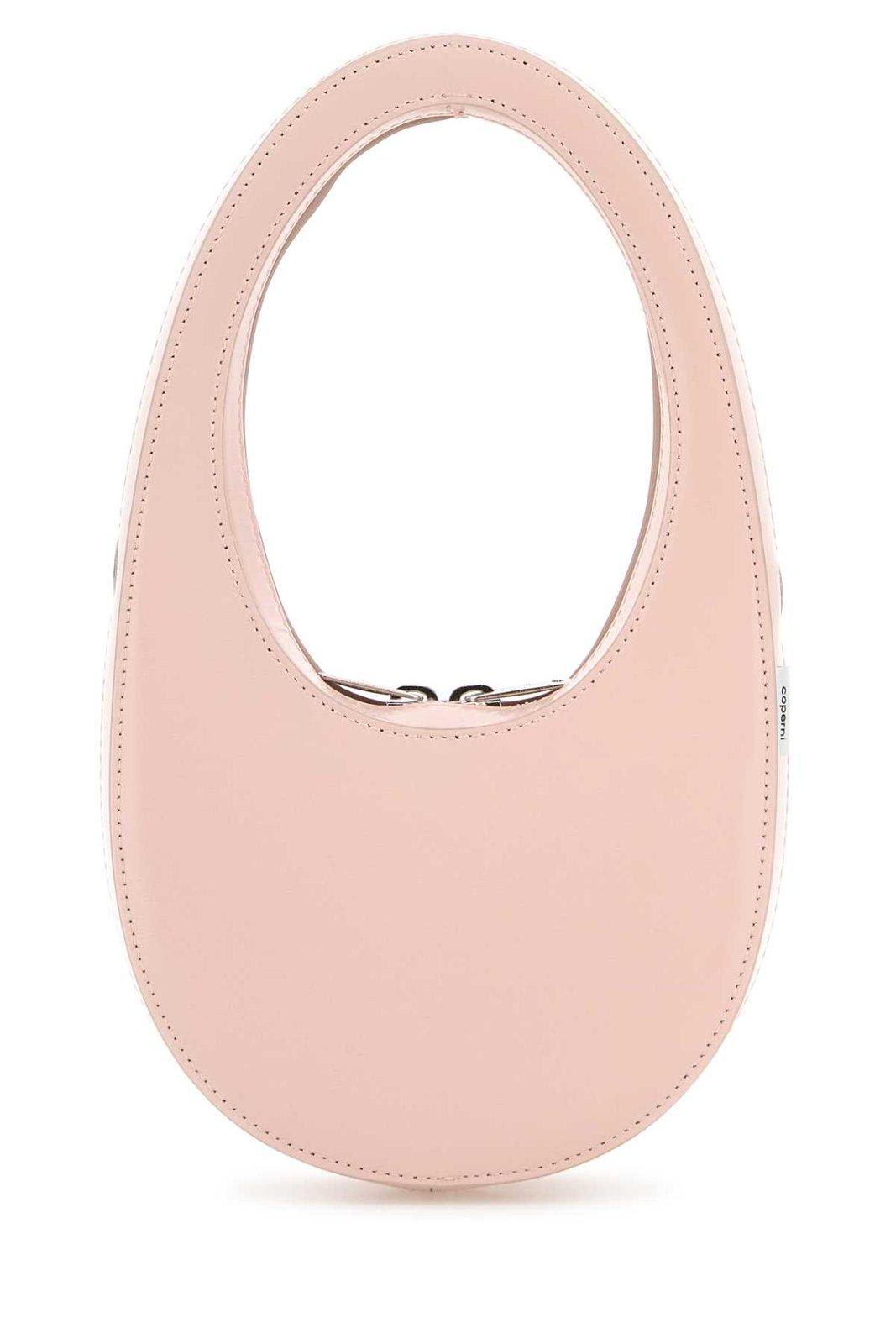 Shop Coperni Mini Glossy Swipe Bag In Rosa