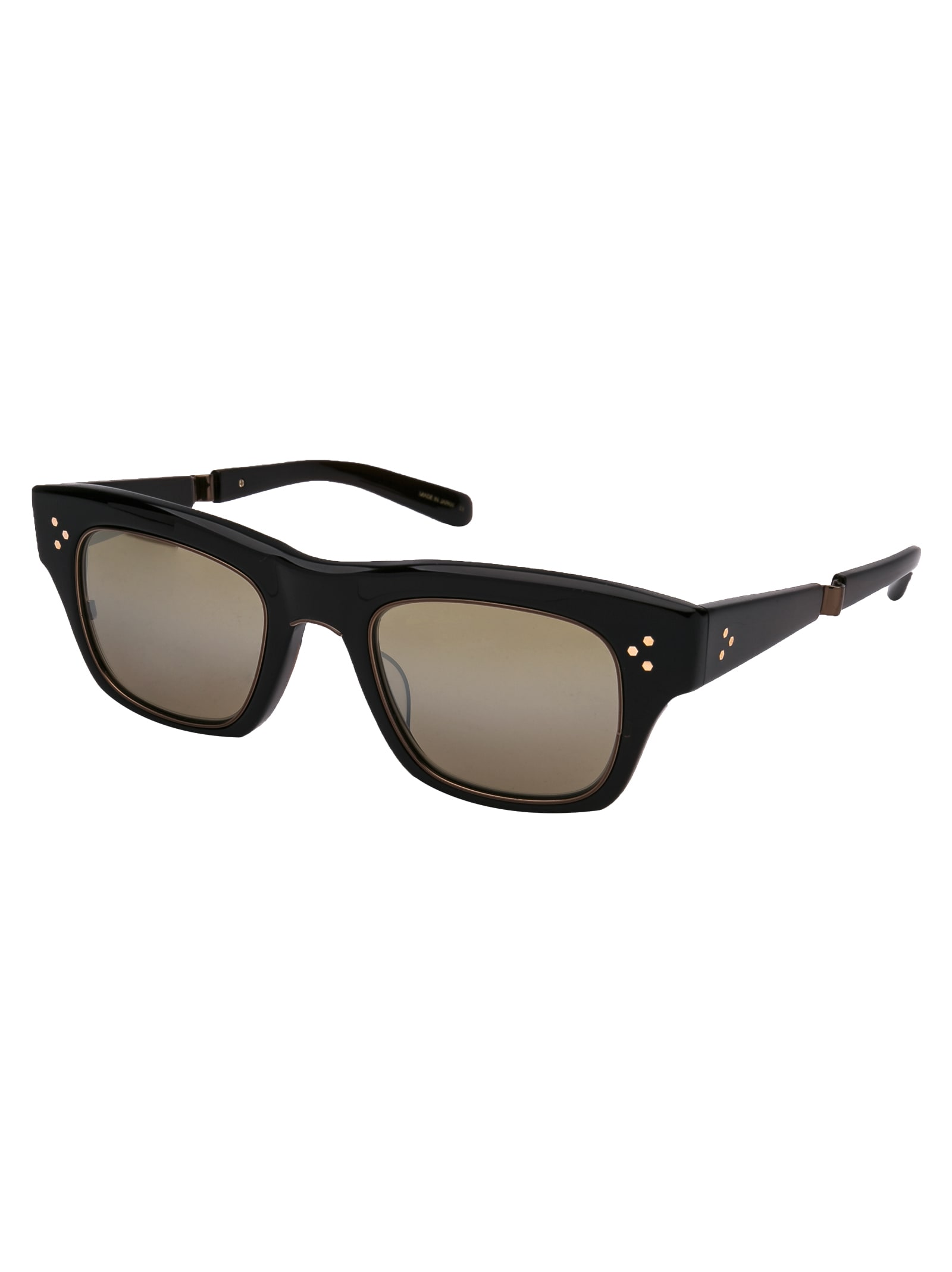 Shop Garrett Leight Go S 48 Sunglasses In Cgnac-cg/smkyglssplr