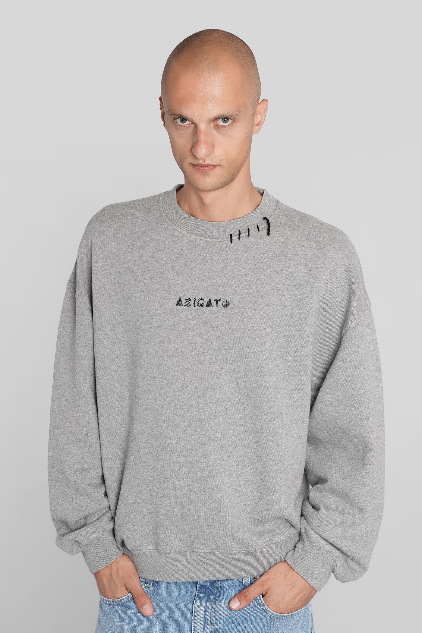 Axel Arigato Loops Sweatshirt Sweatshirt In Grey Cotton In Gray