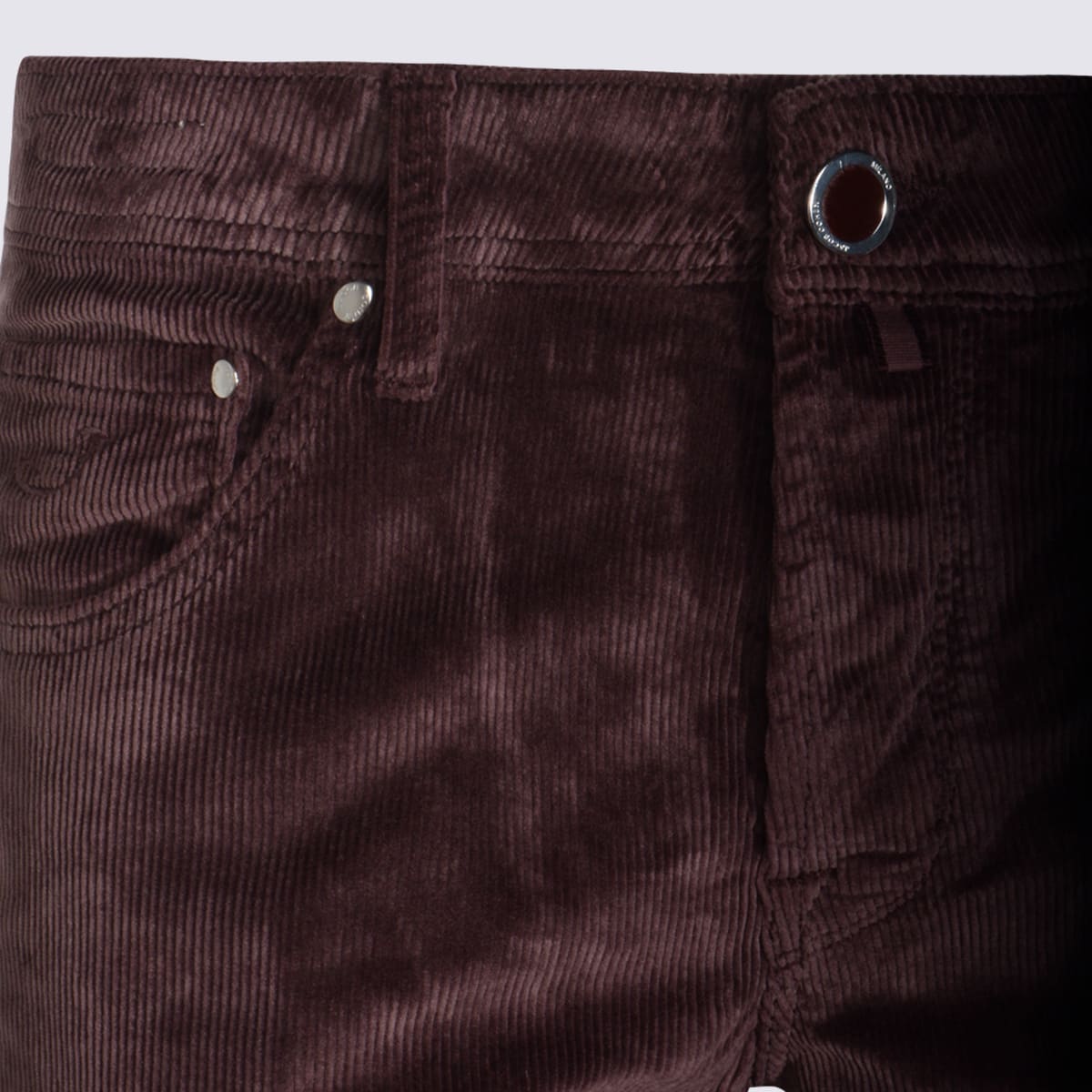 Jacob Cohen Everyday Trousers With Pockets And Rivets In Red