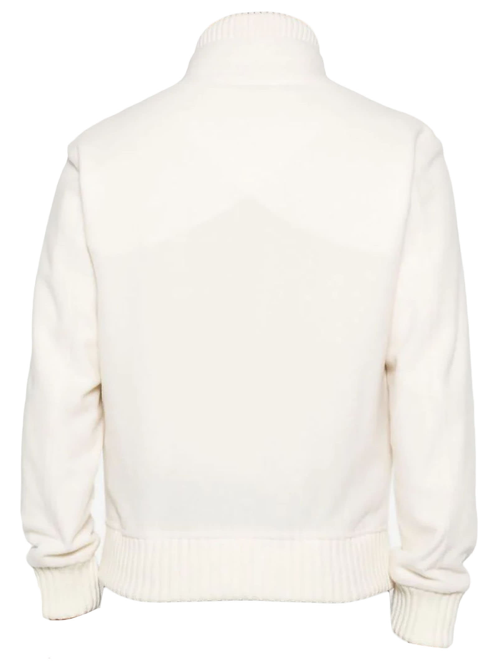 Shop Kired White Cashmere Jacket