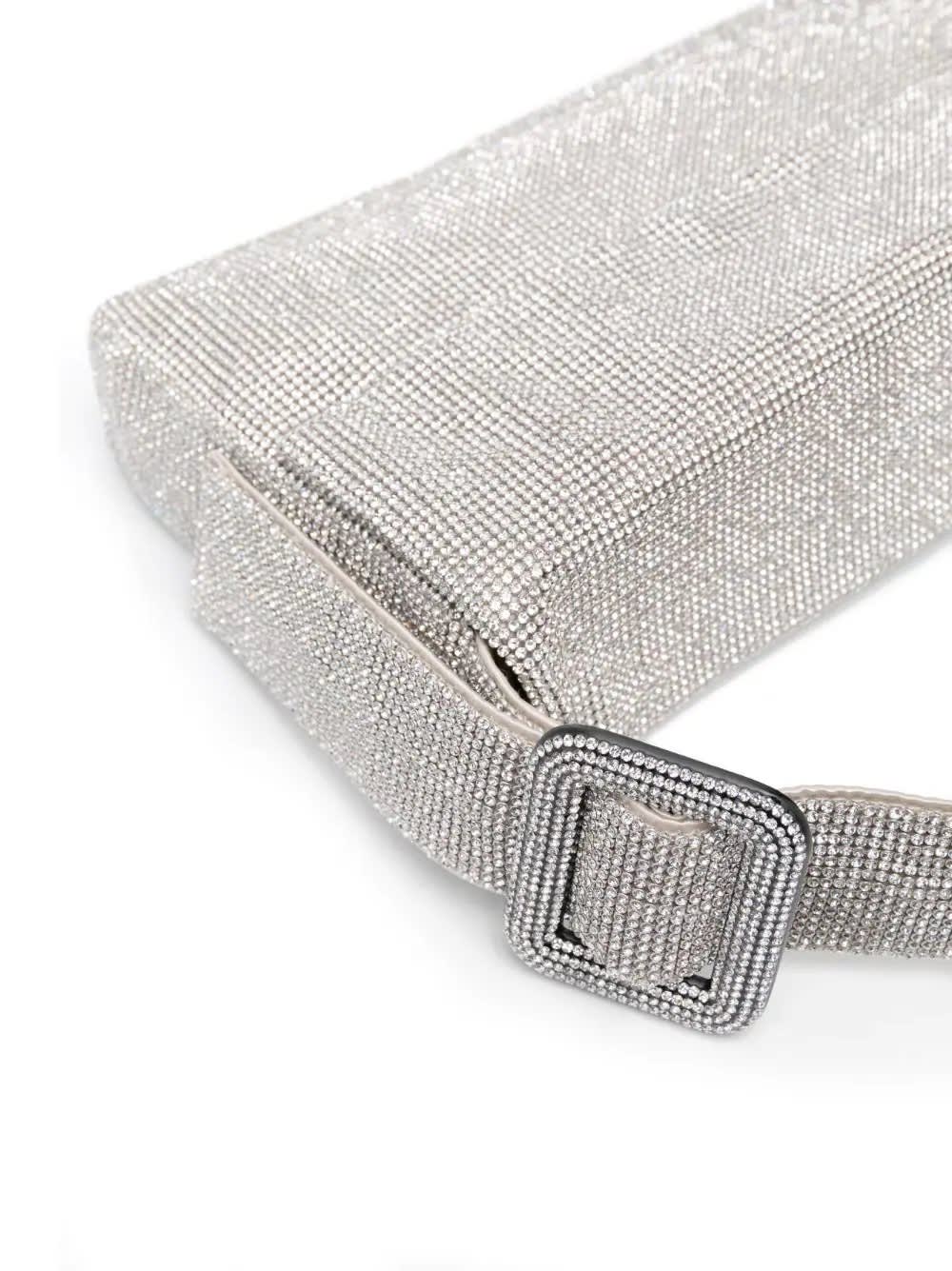 Shop Benedetta Bruzziches Crystal On Silver - Vitty La Grande Bag