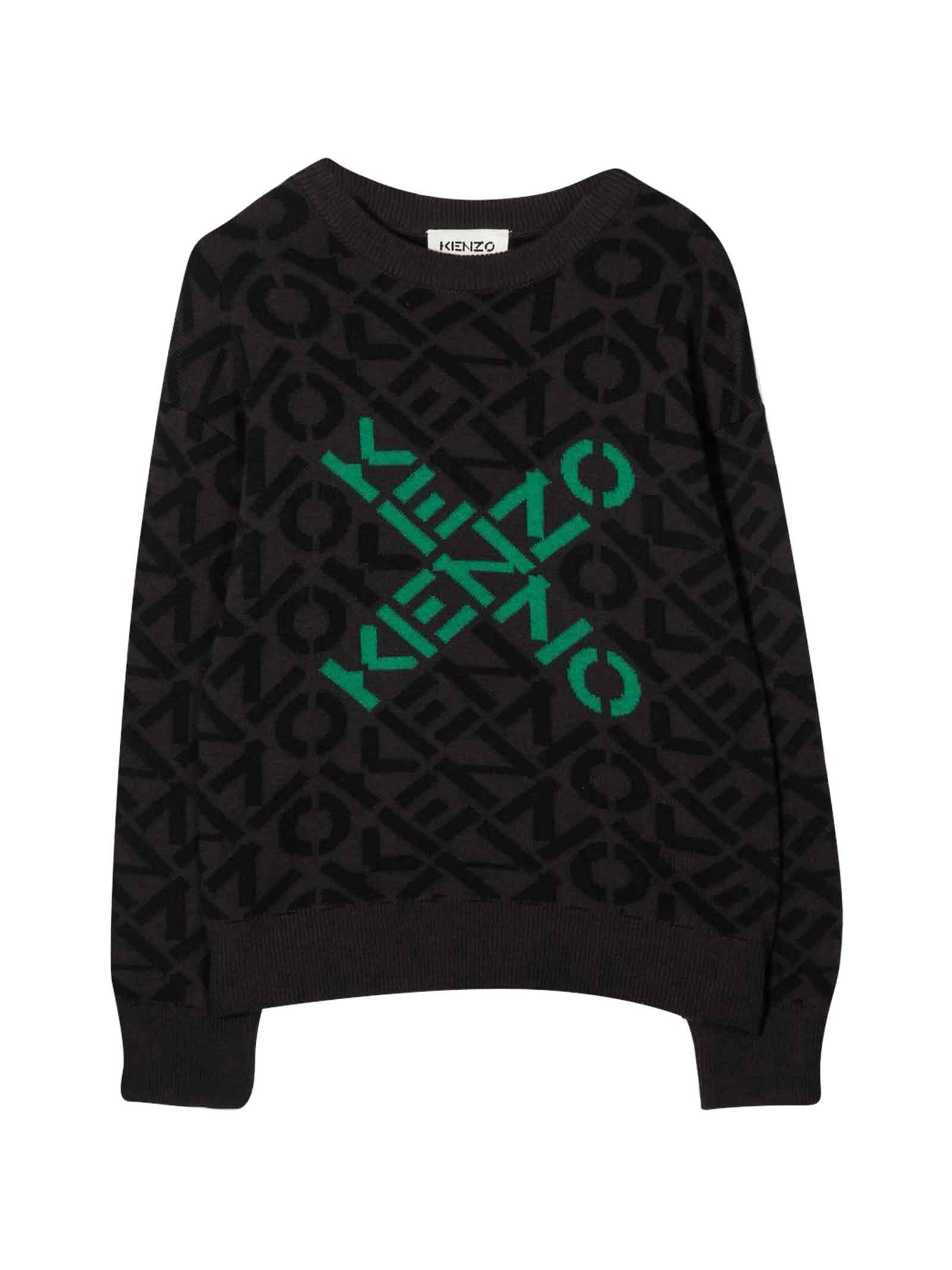 Kenzo Kids Gray Sweater Unisex