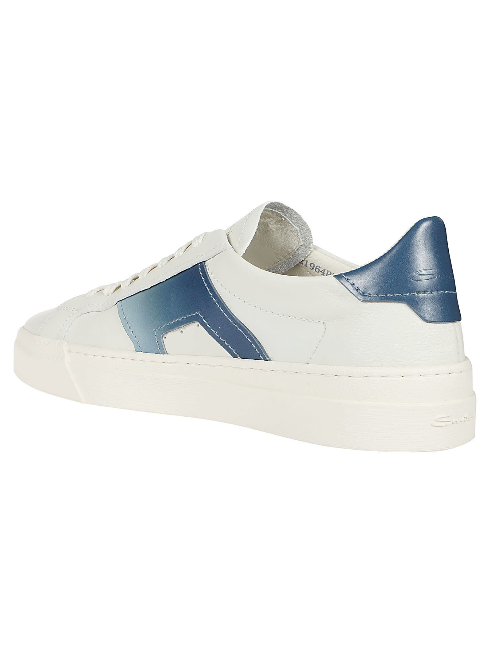 Shop Santoni Sneakers In White