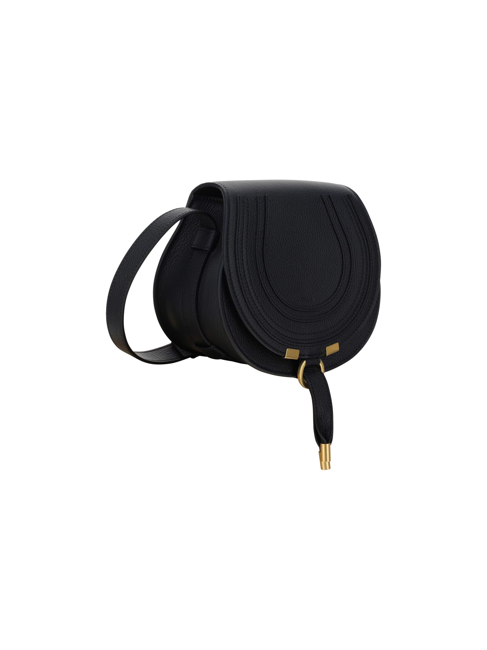 Shop Chloé Marcie Bag In Black