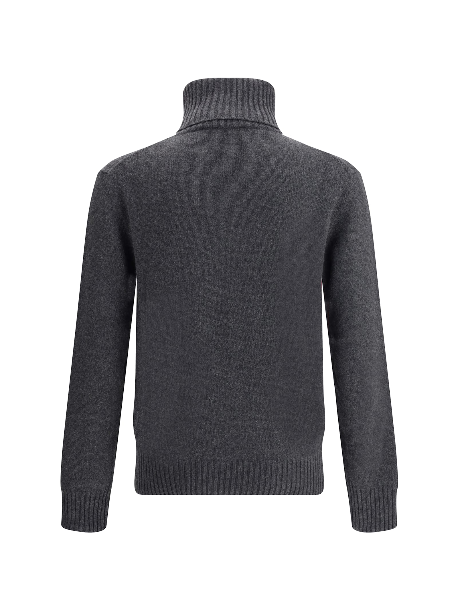 Ami Alexandre Mattiussi Cashmere-wool Ami De Coeur Rollneck Sweater In Gray