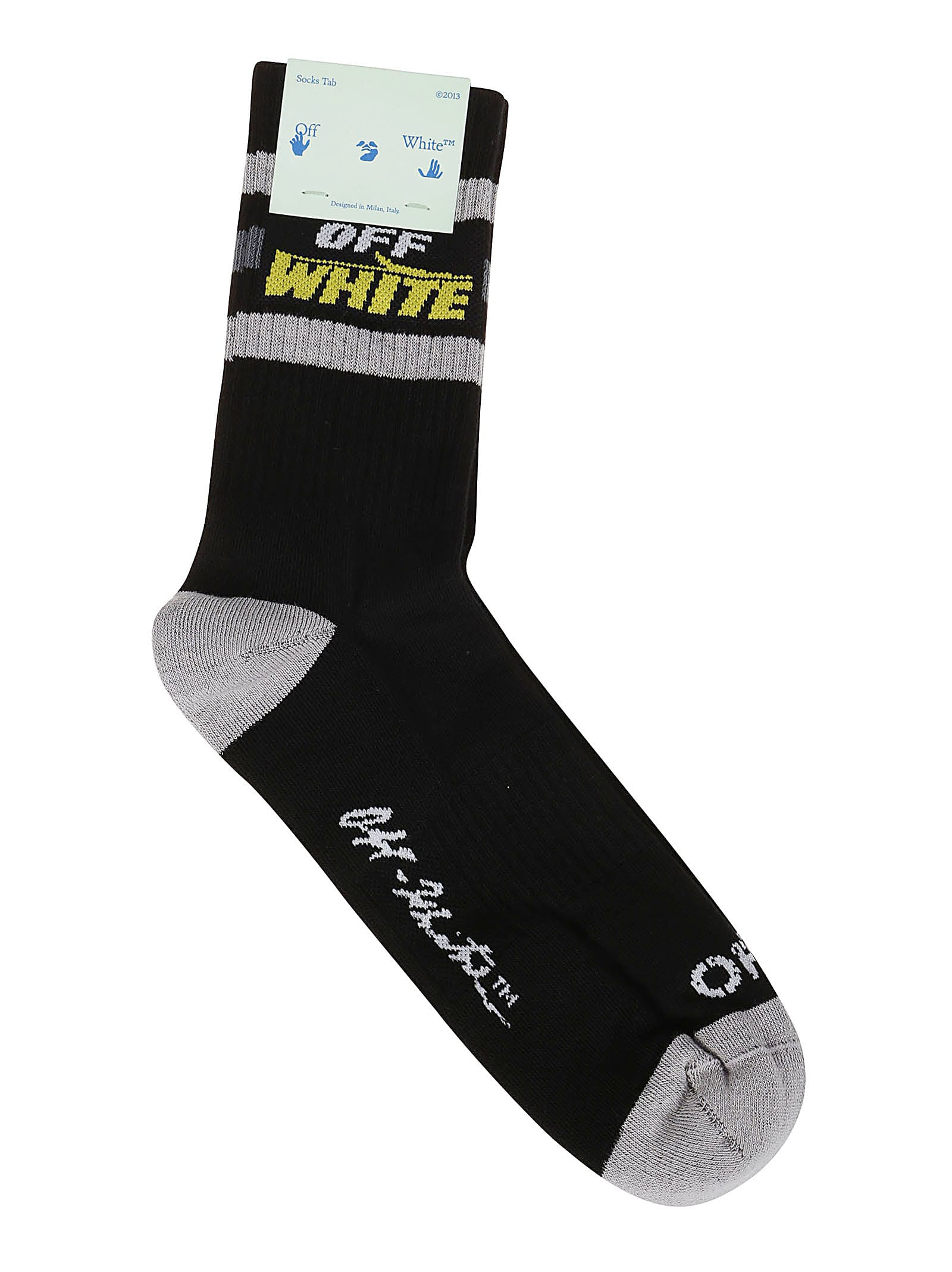 yellow off white socks