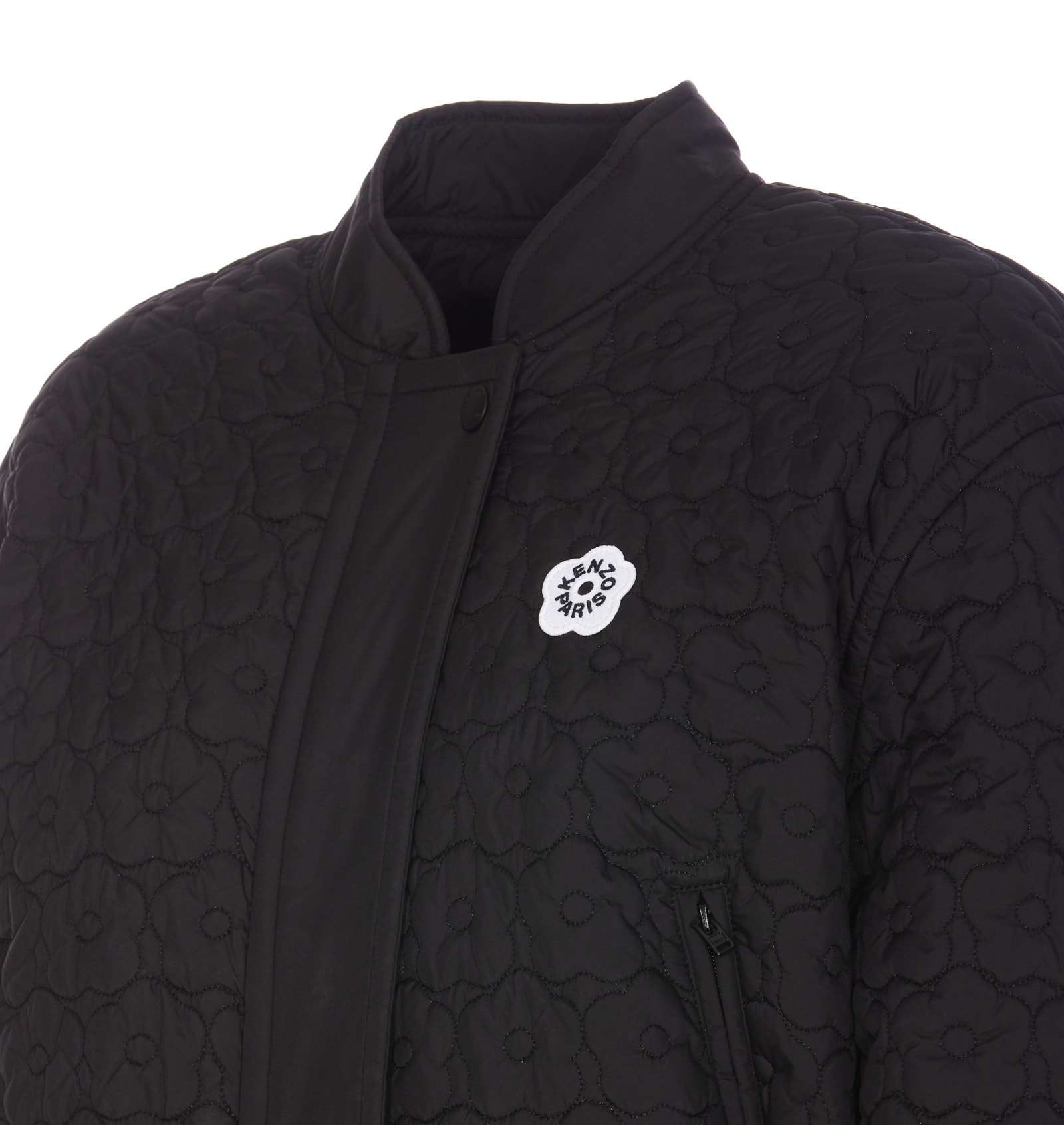 Shop Kenzo Boke 2.0 Quilted Jacket In Black