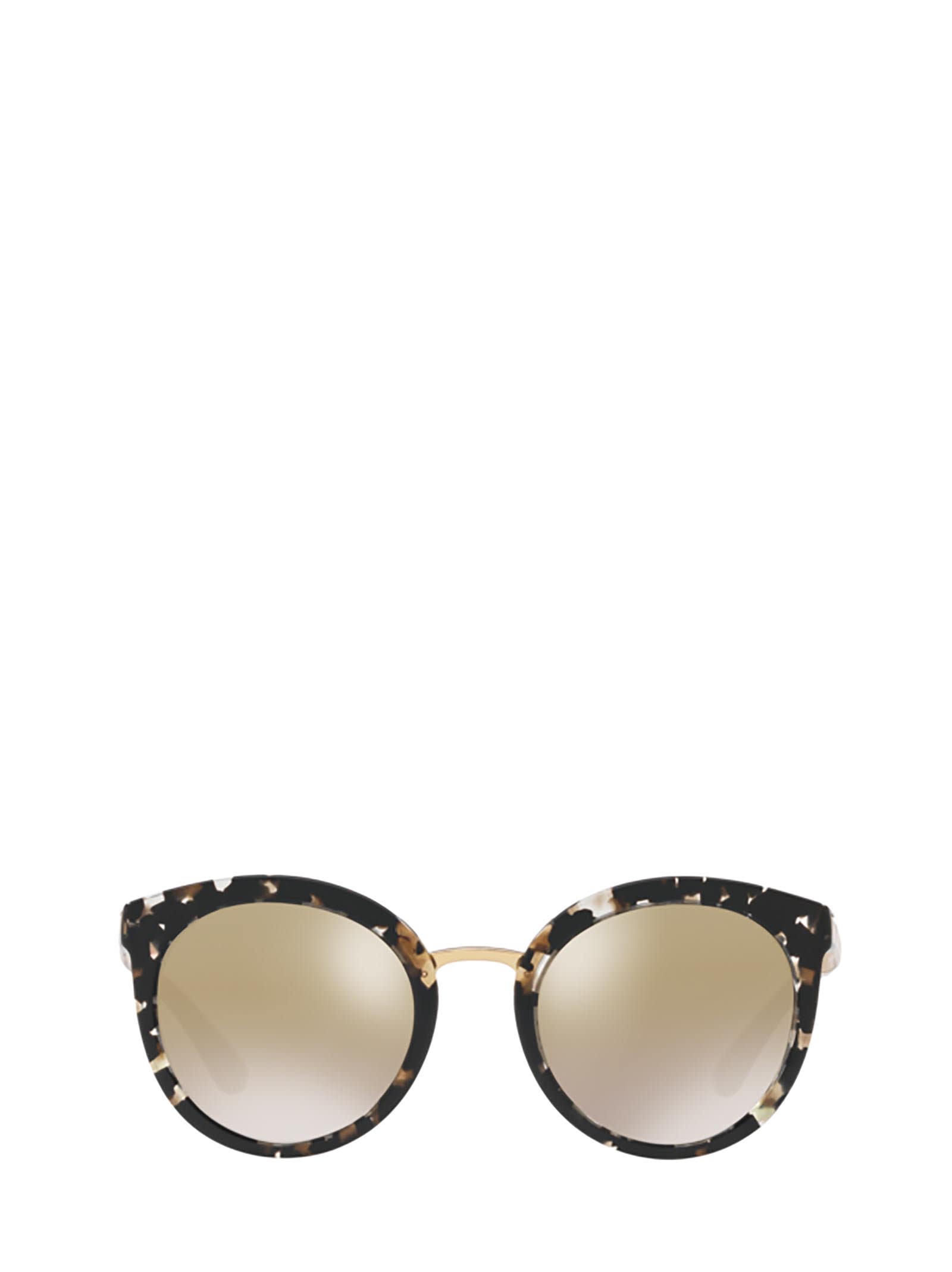 Dolce & Gabbana Eyewear Dolce & Gabbana Dg4268 Cube Black / Gold Sunglasses