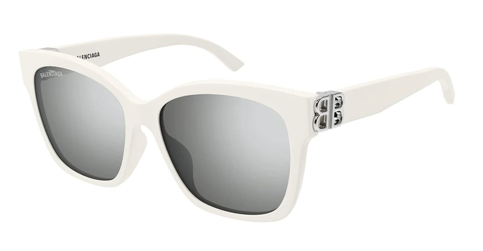 Balenciaga Bb0102sa-016 - White Sunglasses