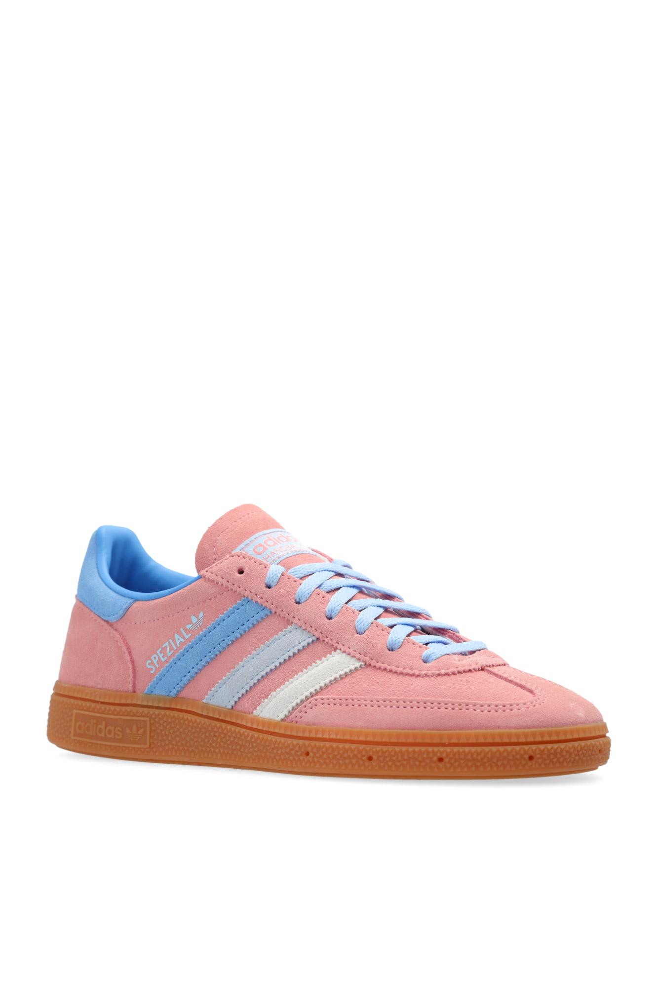 Adidas Originals Adidas Womens Semi Pink Spark Light Bl Handball Spezial Suede Low-top Trainers In Pink
