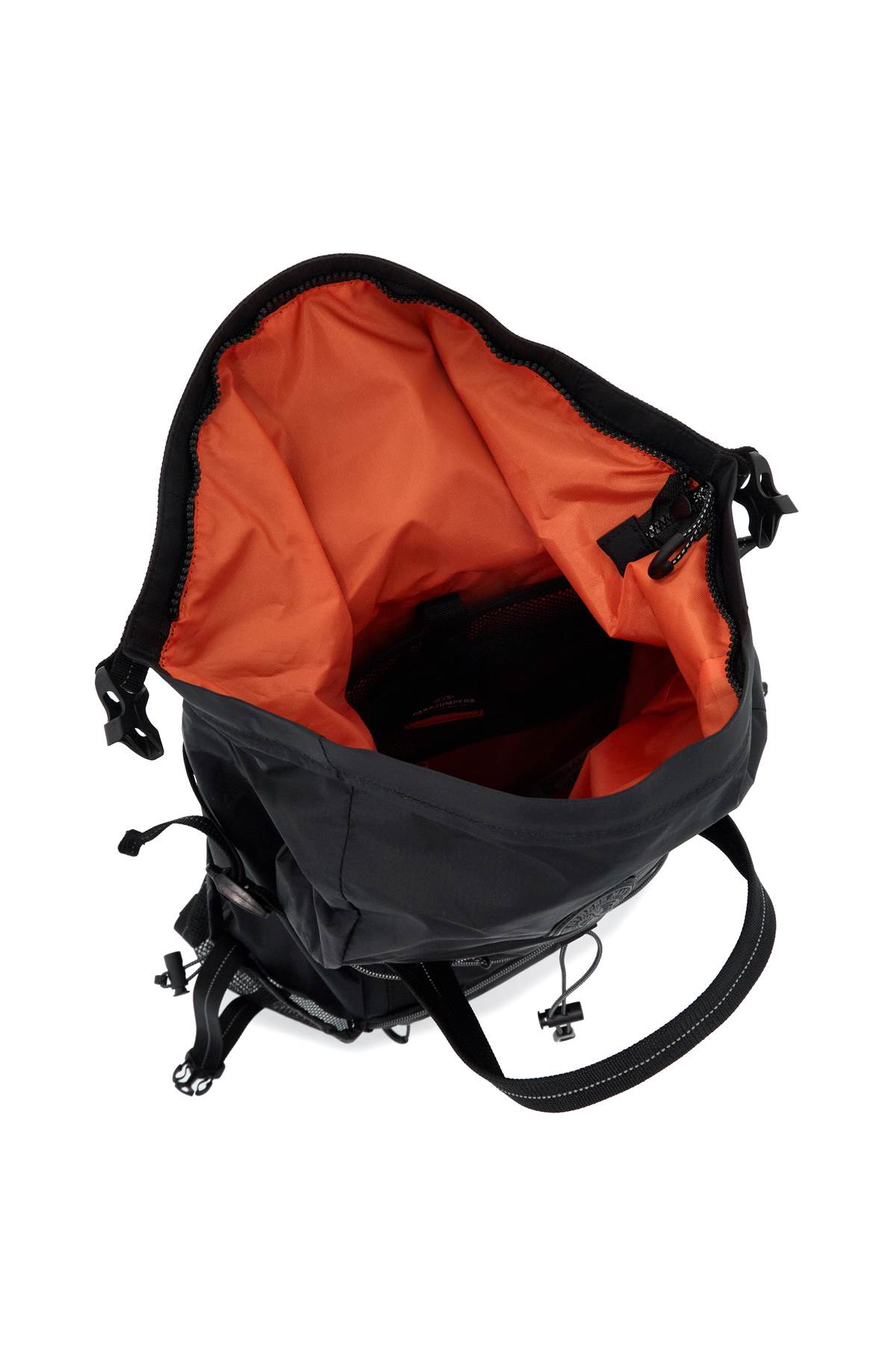 Parajumpers Nylon Roll-up Backpack For In Black (black)