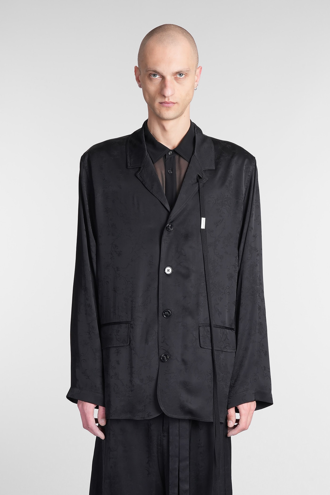 Nilas Blazer In Black Viscose