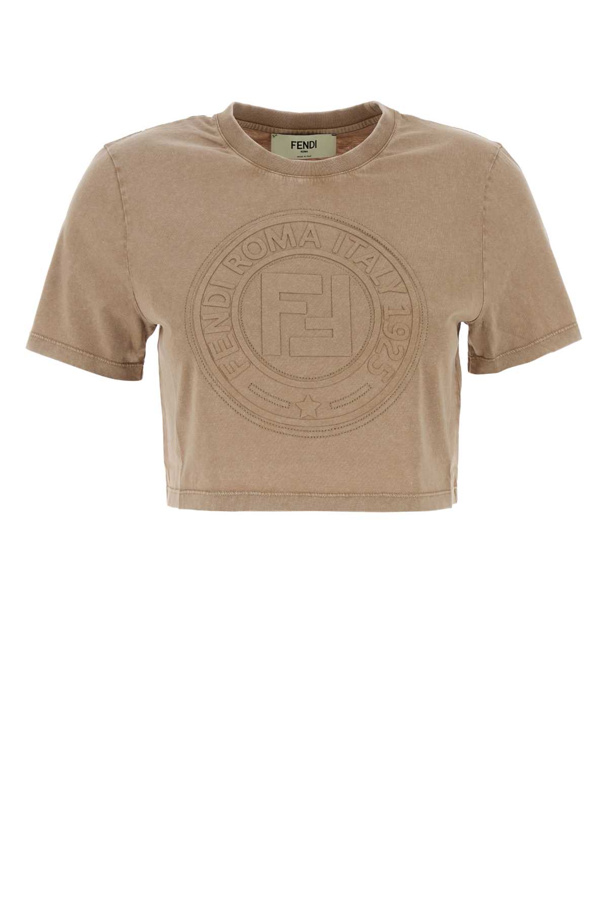 Cappuccino In Cotton T-shirt
