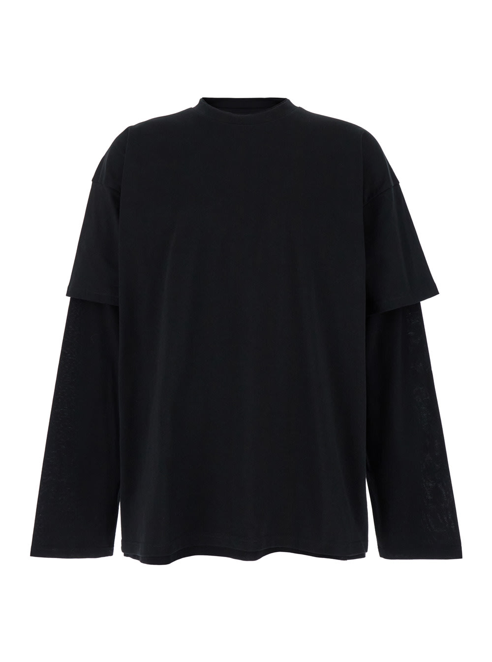 Jil Sander T-shirt In Black Cotton