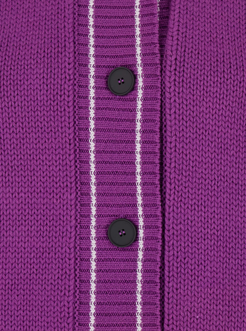 Tela Button-fastening Long-sleeve Cardigan In Purple