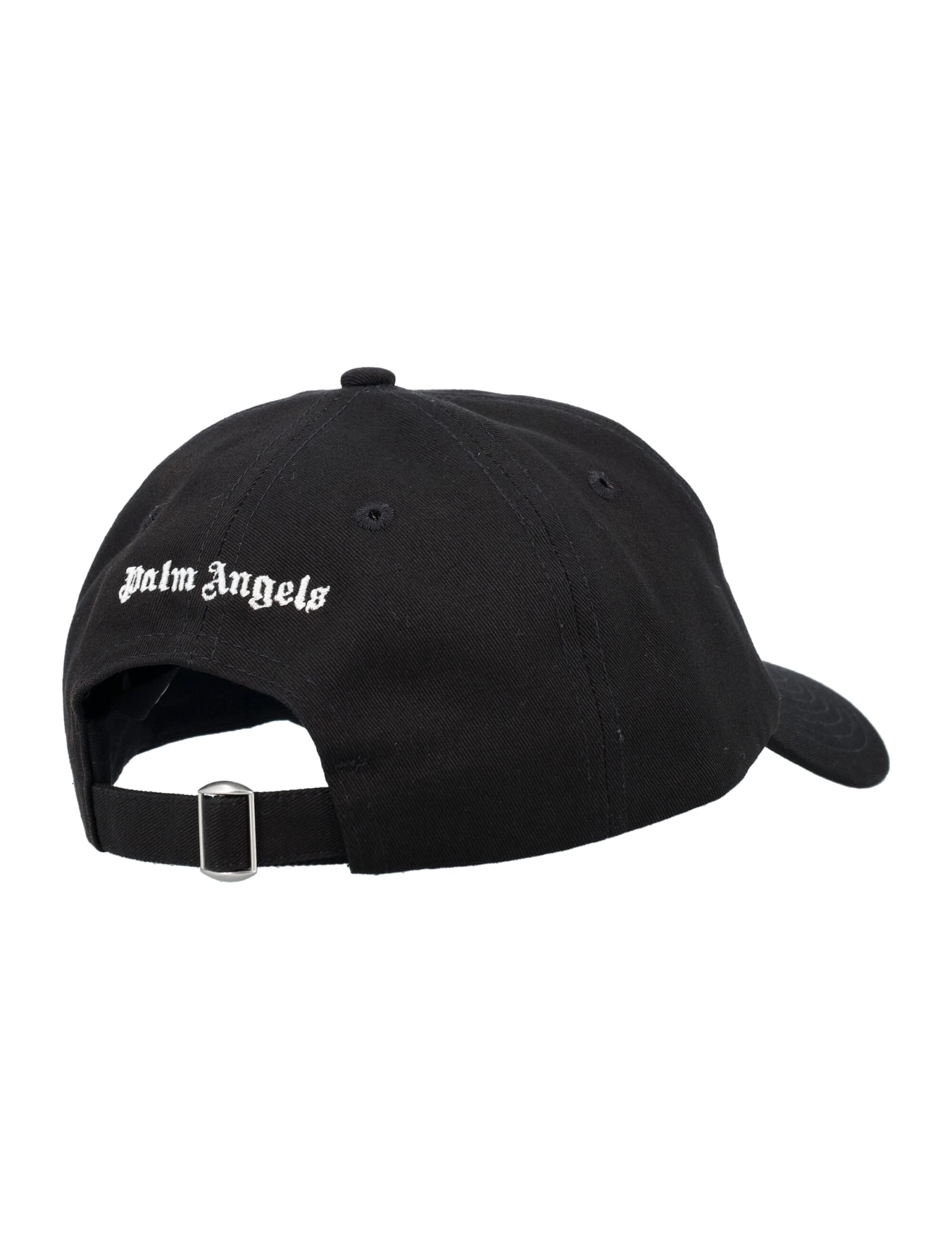 Shop Palm Angels Classic Logo Cap In Black White