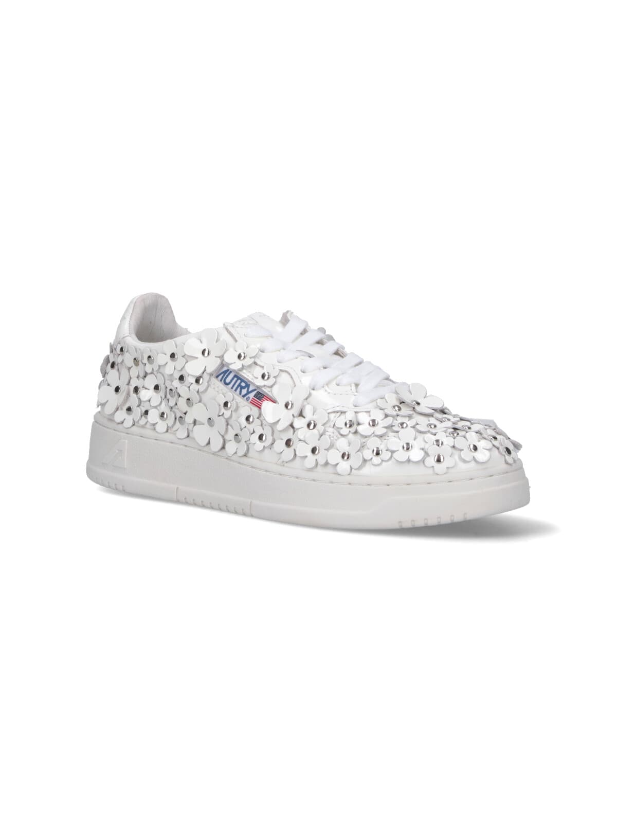 Autry Low-top Sneakers With Clean Silhouette And Rounded Toe In Silver