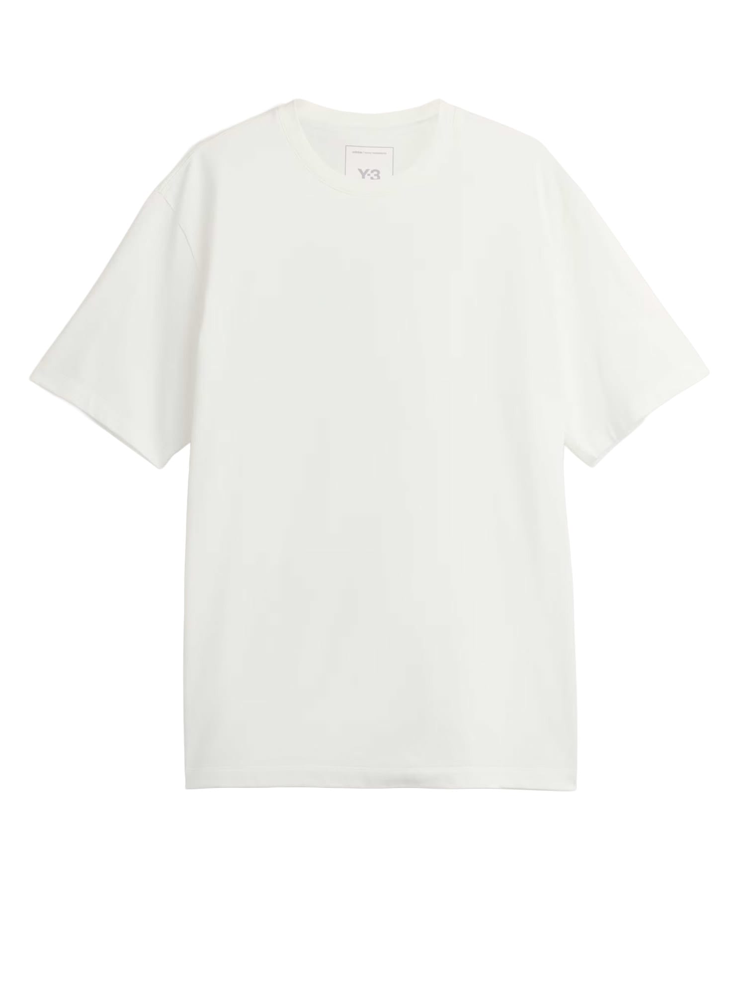 Y-3 Crew Neck Graphic Print T-shirt With Relaxed Fit In White