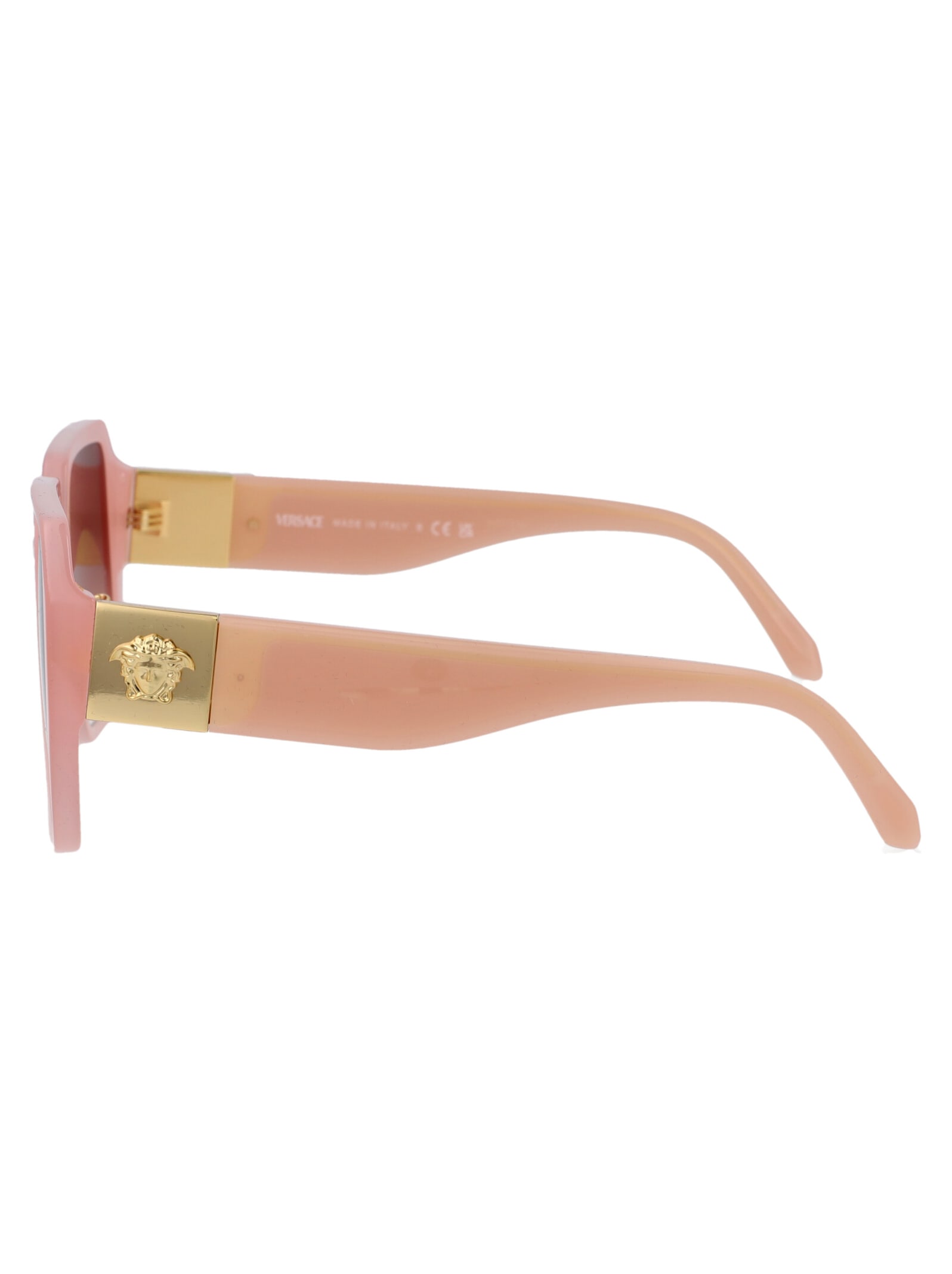 Shop Versace 0ve4472d Sunglasses In 5394vo Opal Pink