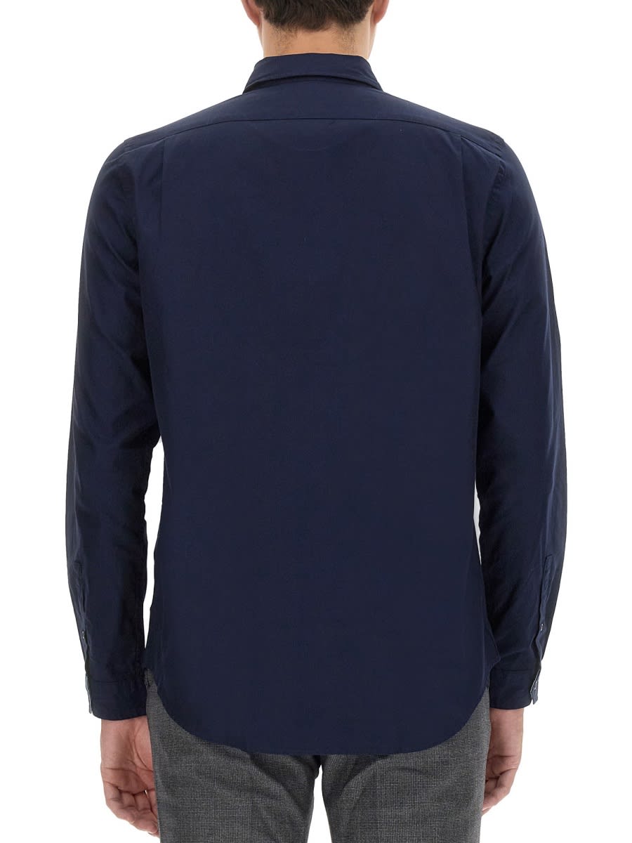 Shop Ps By Paul Smith Shirt With Patch In Blue