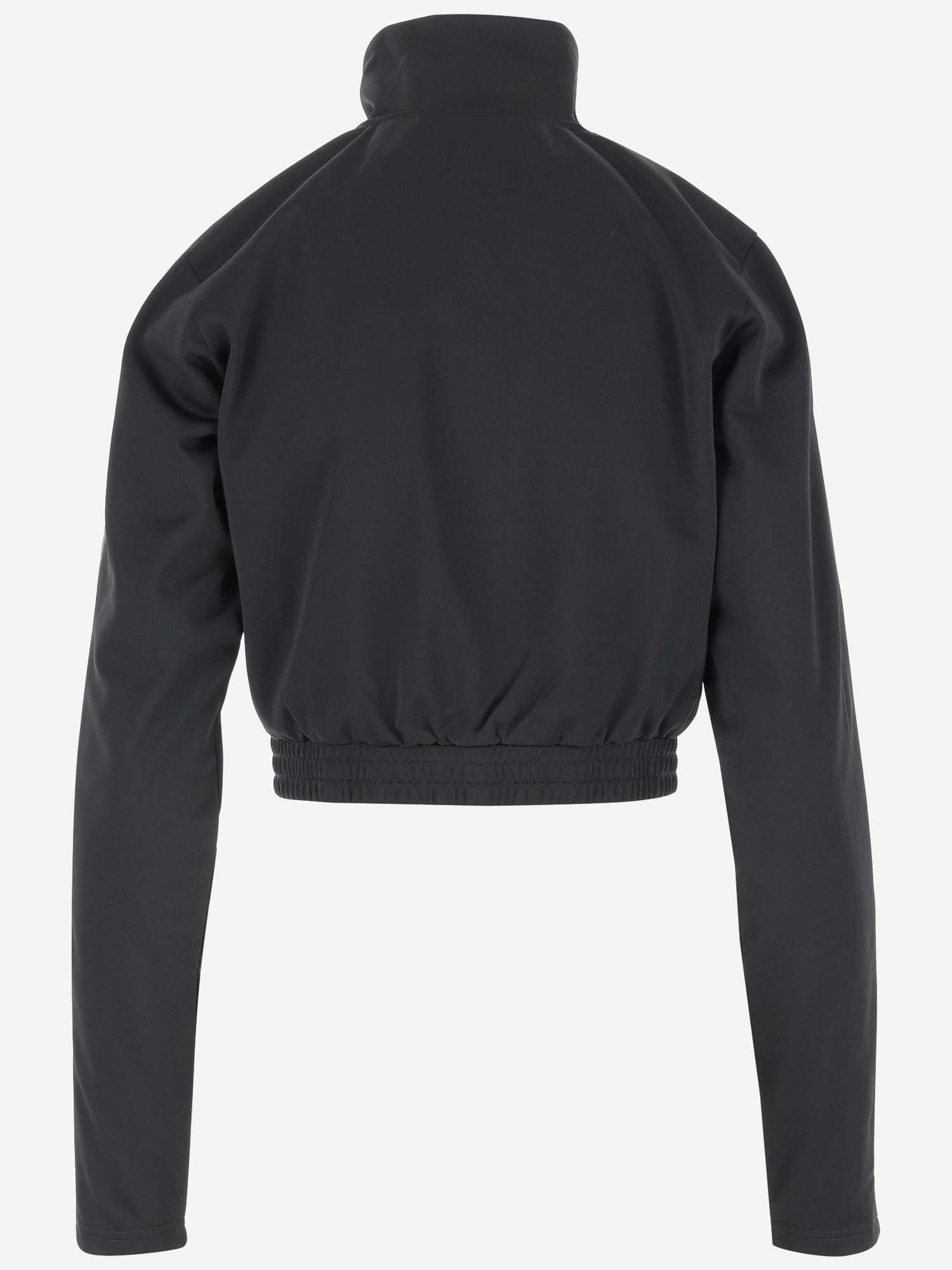 Rotate Birger Christensen Sunday Capsule Cropped Sweatshirt In Black