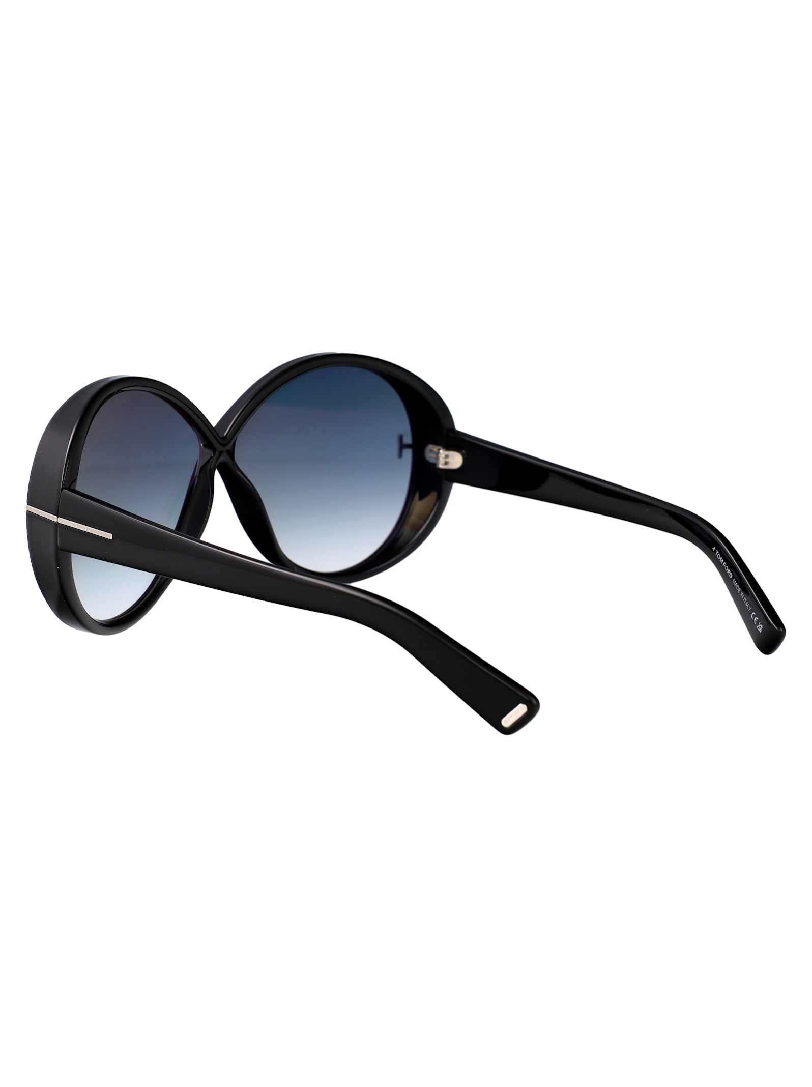 Tom Ford Sunglasses In 01x Nero Lucido / Blu Specchiato