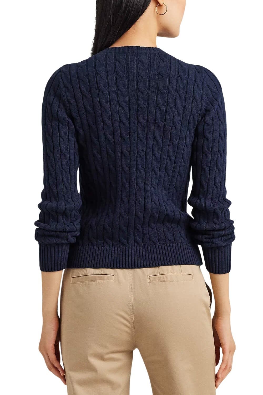 Ralph Lauren Ralhan Long Sleeve Cardigan In Blue