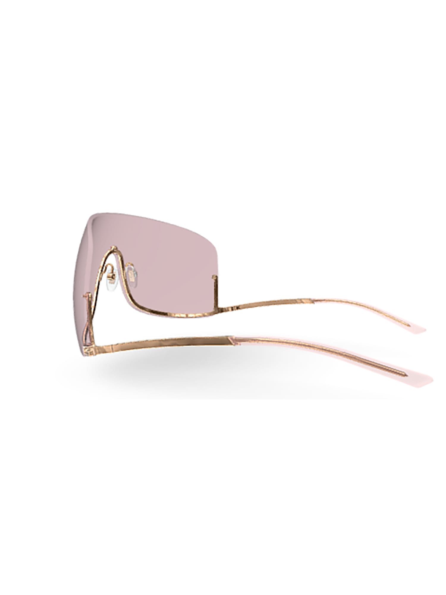 Shop Gucci Gg1560s Sunglasses In Gold Gold Pink