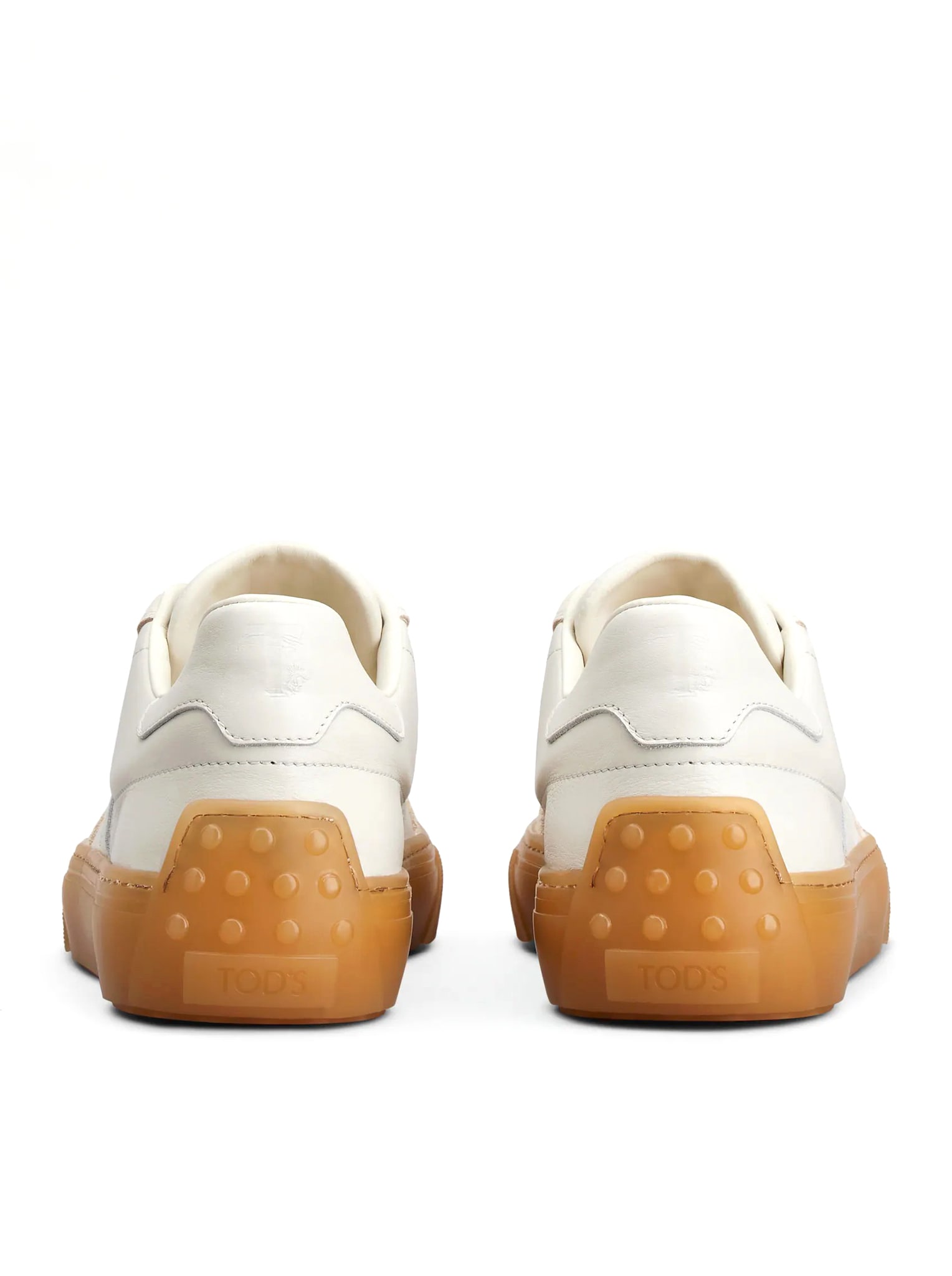 Shop Tod's Sneakers In Milk White