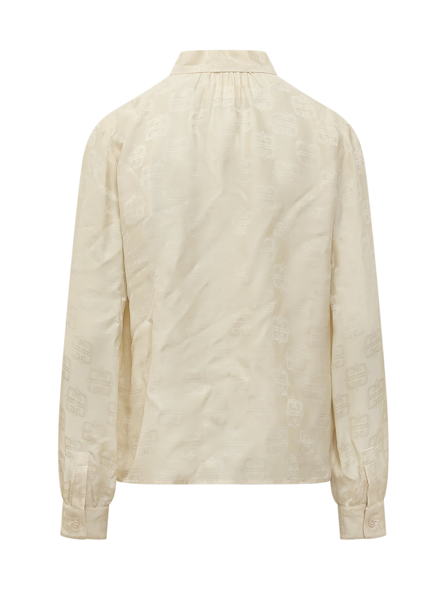 Givenchy Blouse With 4g Logo In Beige