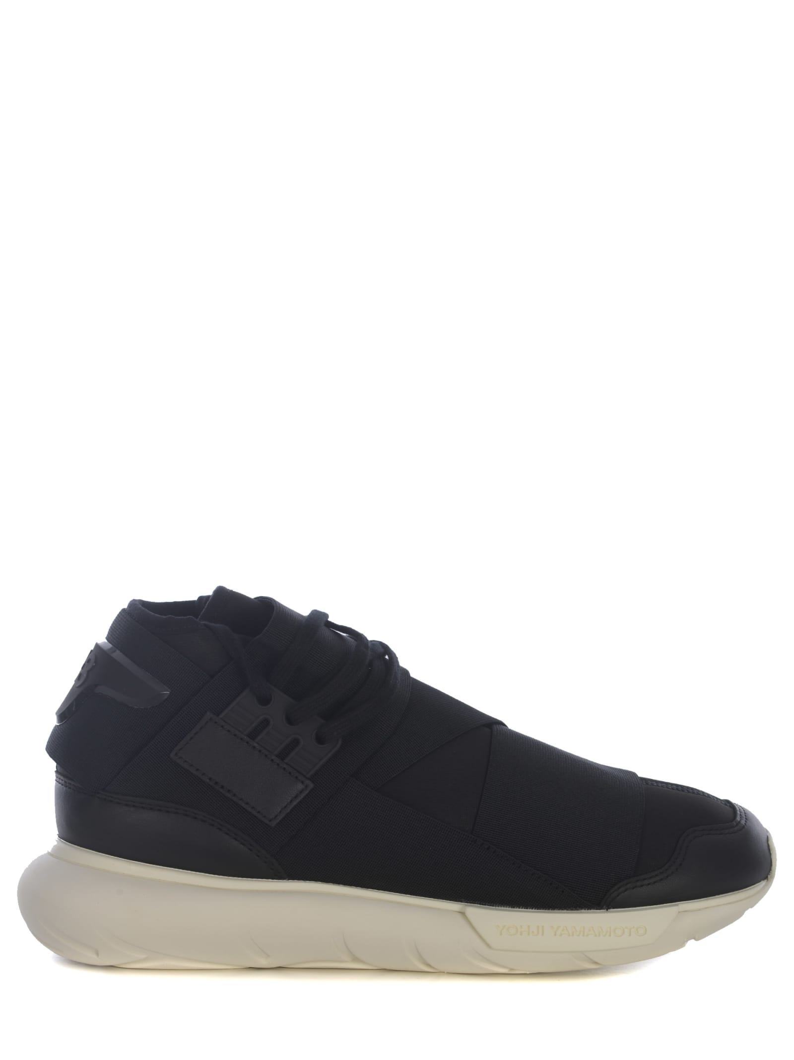 Shop Y-3 Sneakers  Qasa Made Of Fabric Upper In Black