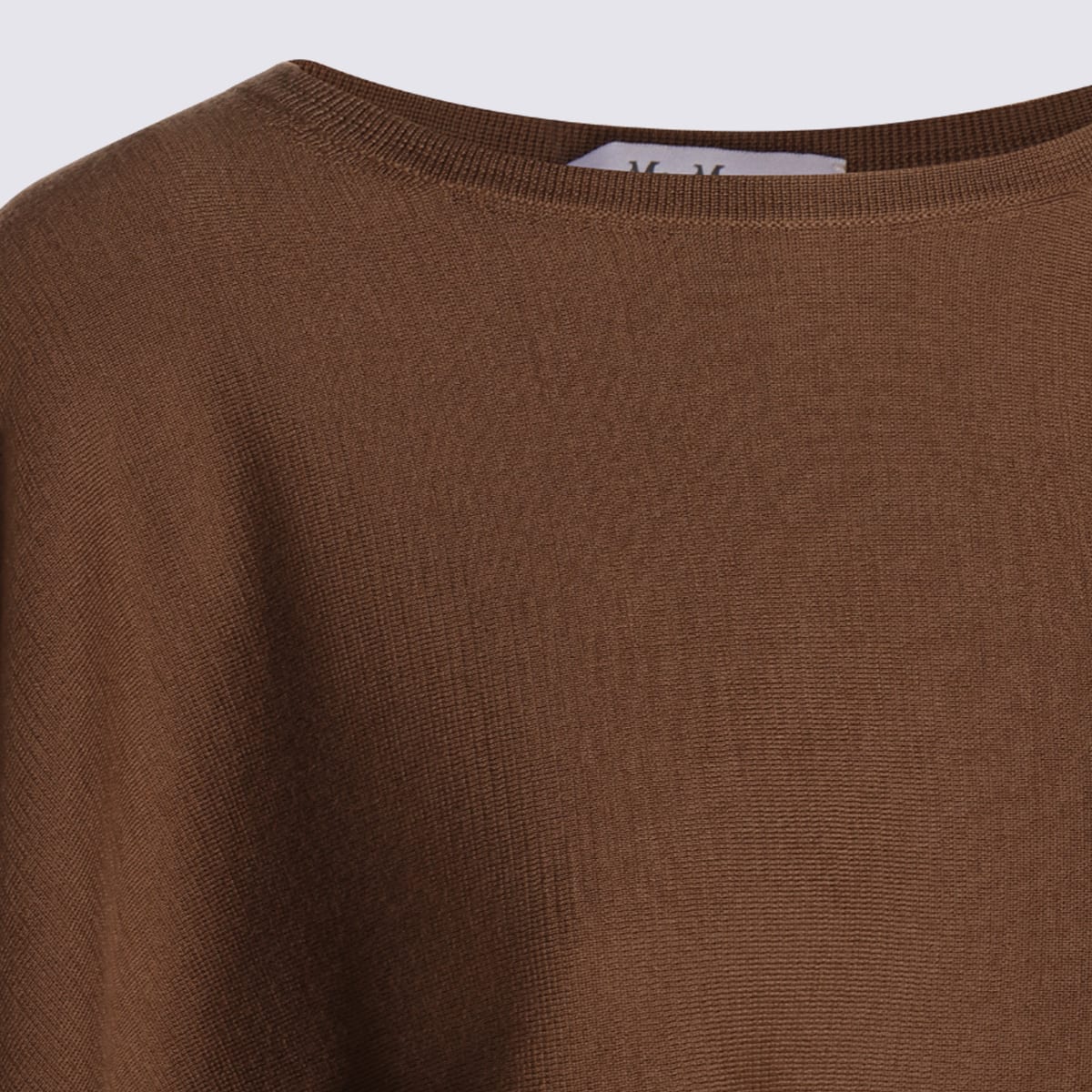 Max Mara Virgin Wool Sweater Frais In Brown