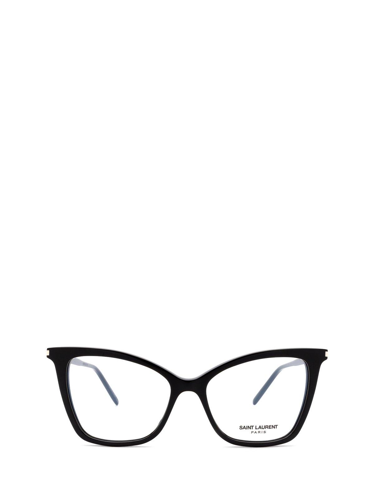 Saint Laurent Cat-eye Glasses In Black