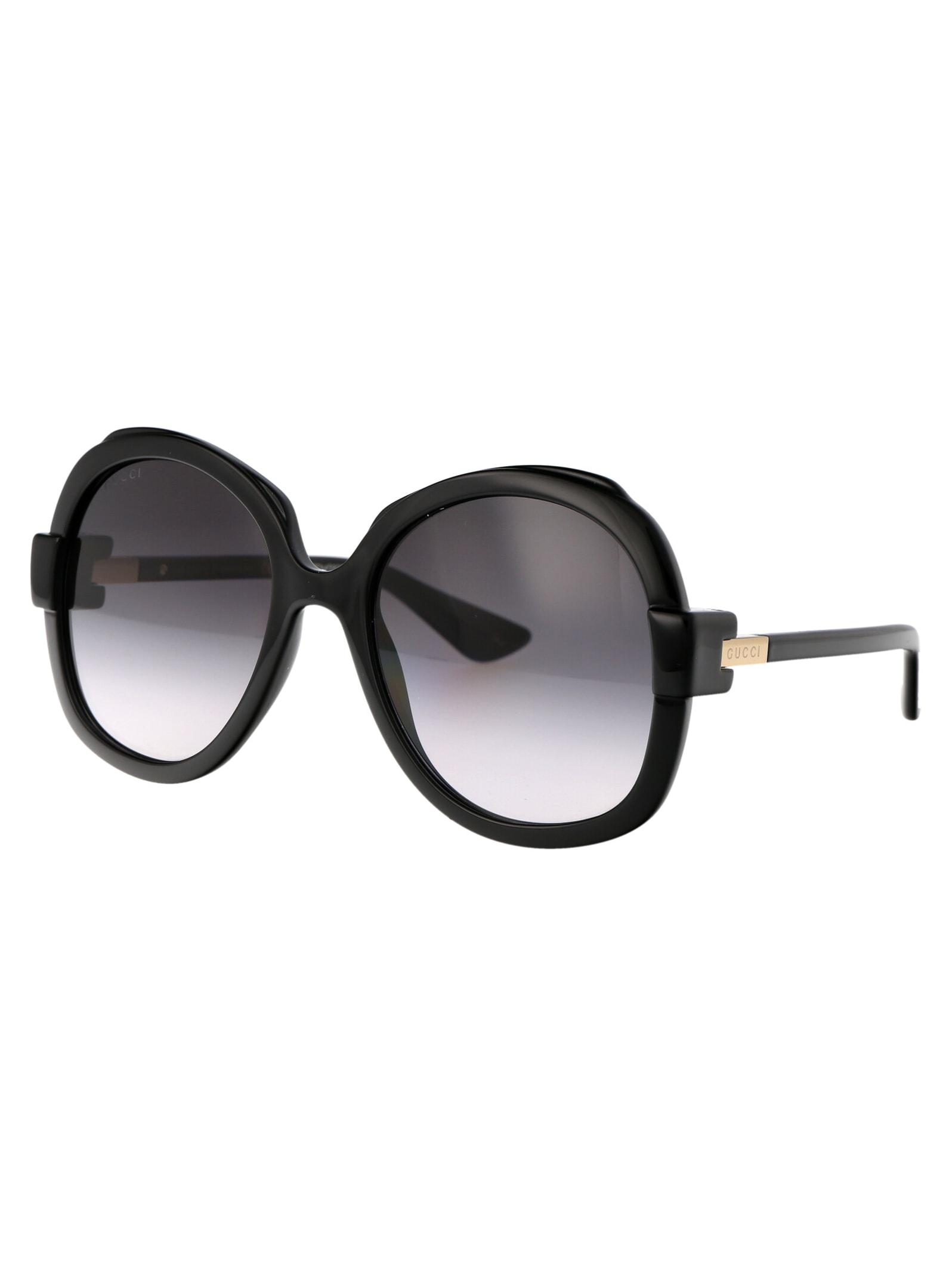 Shop Gucci Gg1432s Sunglasses In 001 Black Black Grey