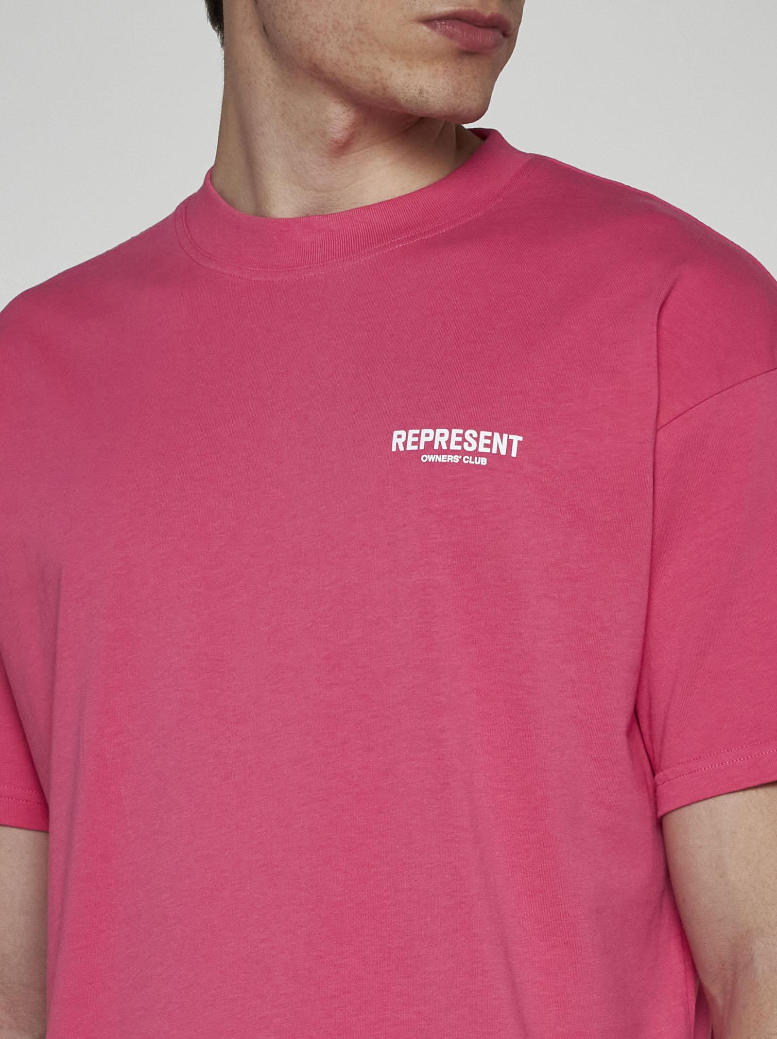 Shop Represent Logo Round Neck T-shirt In Bubblegum Pink