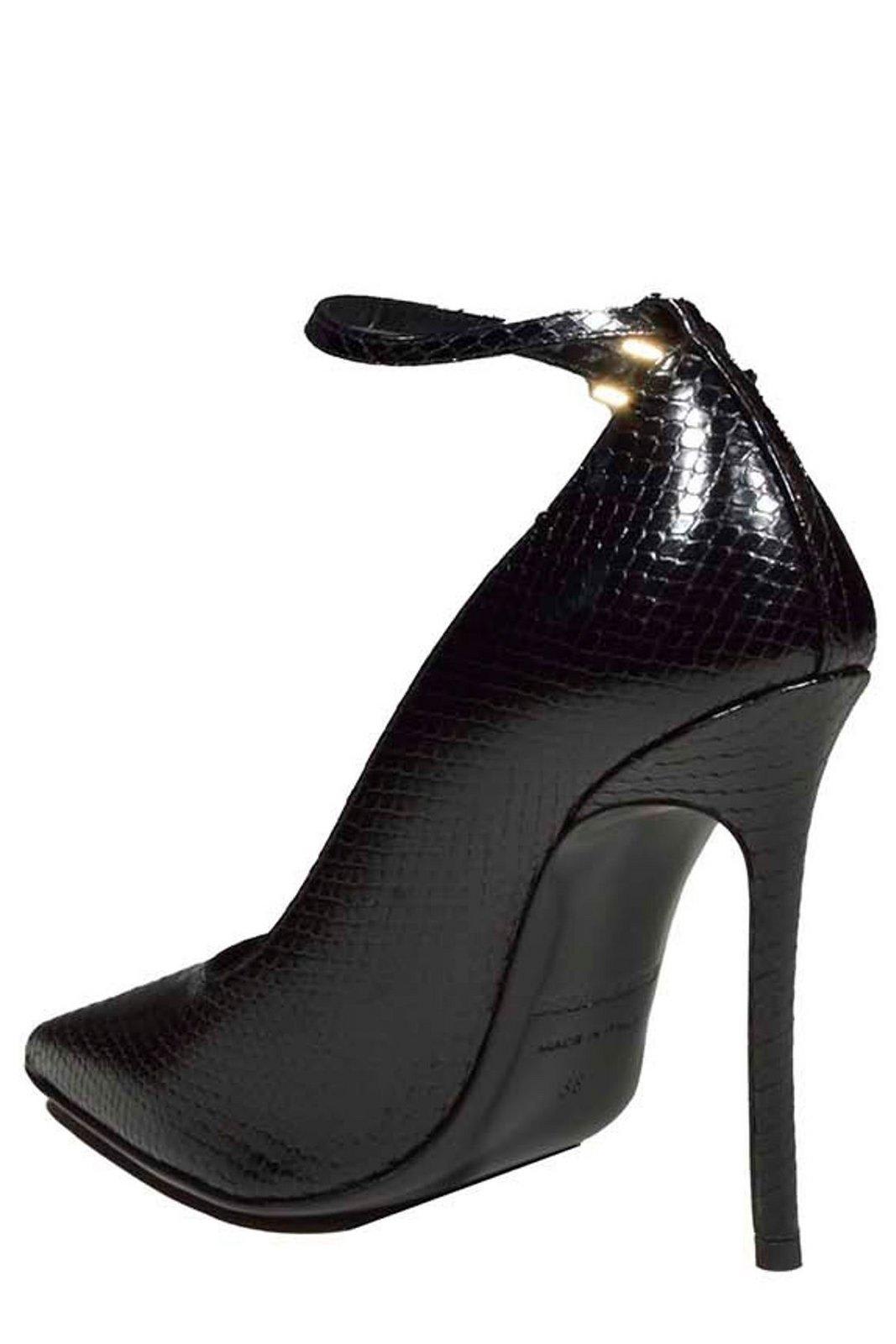 Shop Dsquared2 Double D Embossed Pumps In Nero