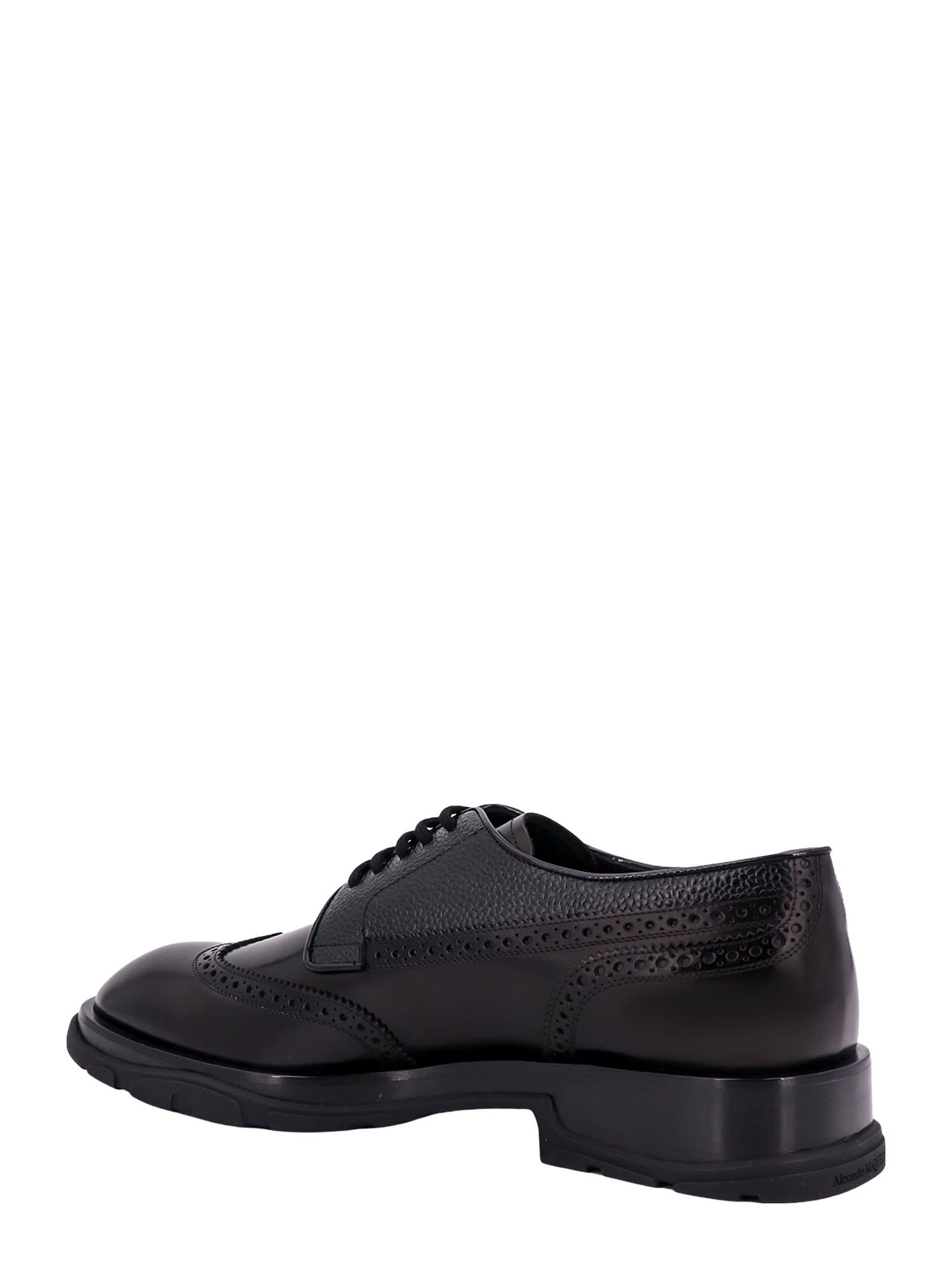 Shop Alexander Mcqueen Lace-up Shoe In Black