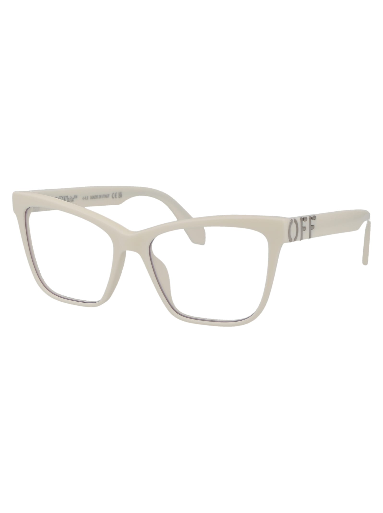 Shop Off-white Optical Style 67 Glasses In 0100 White