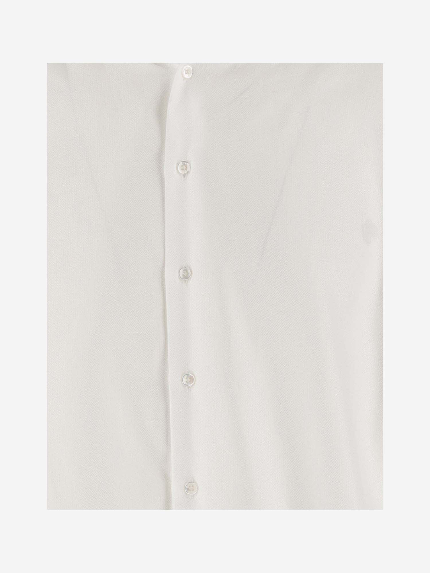 Shop Giorgio Armani Cotton Shirt In White