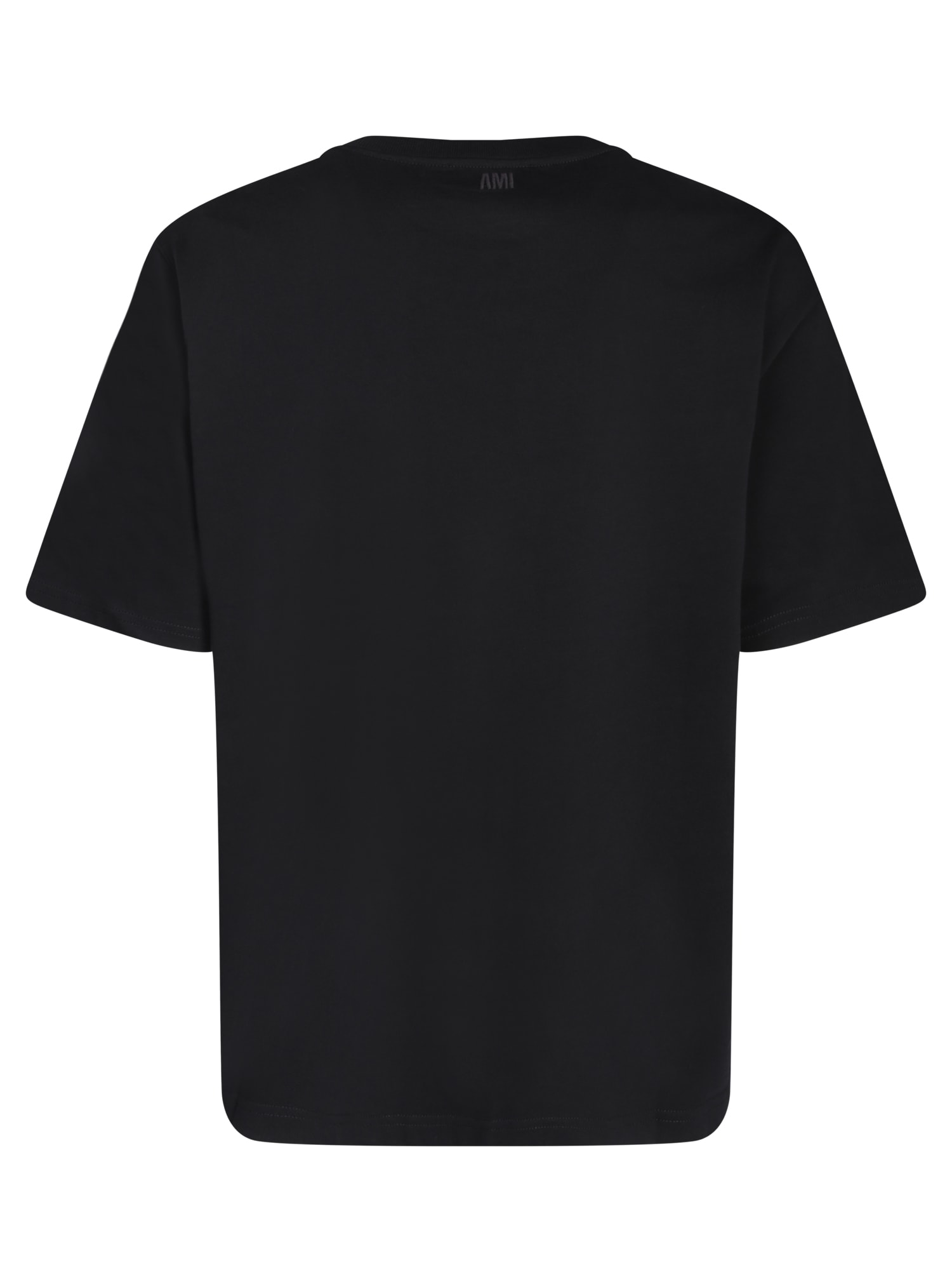 Shop Ami Alexandre Mattiussi Logo-print T-shirt In Black