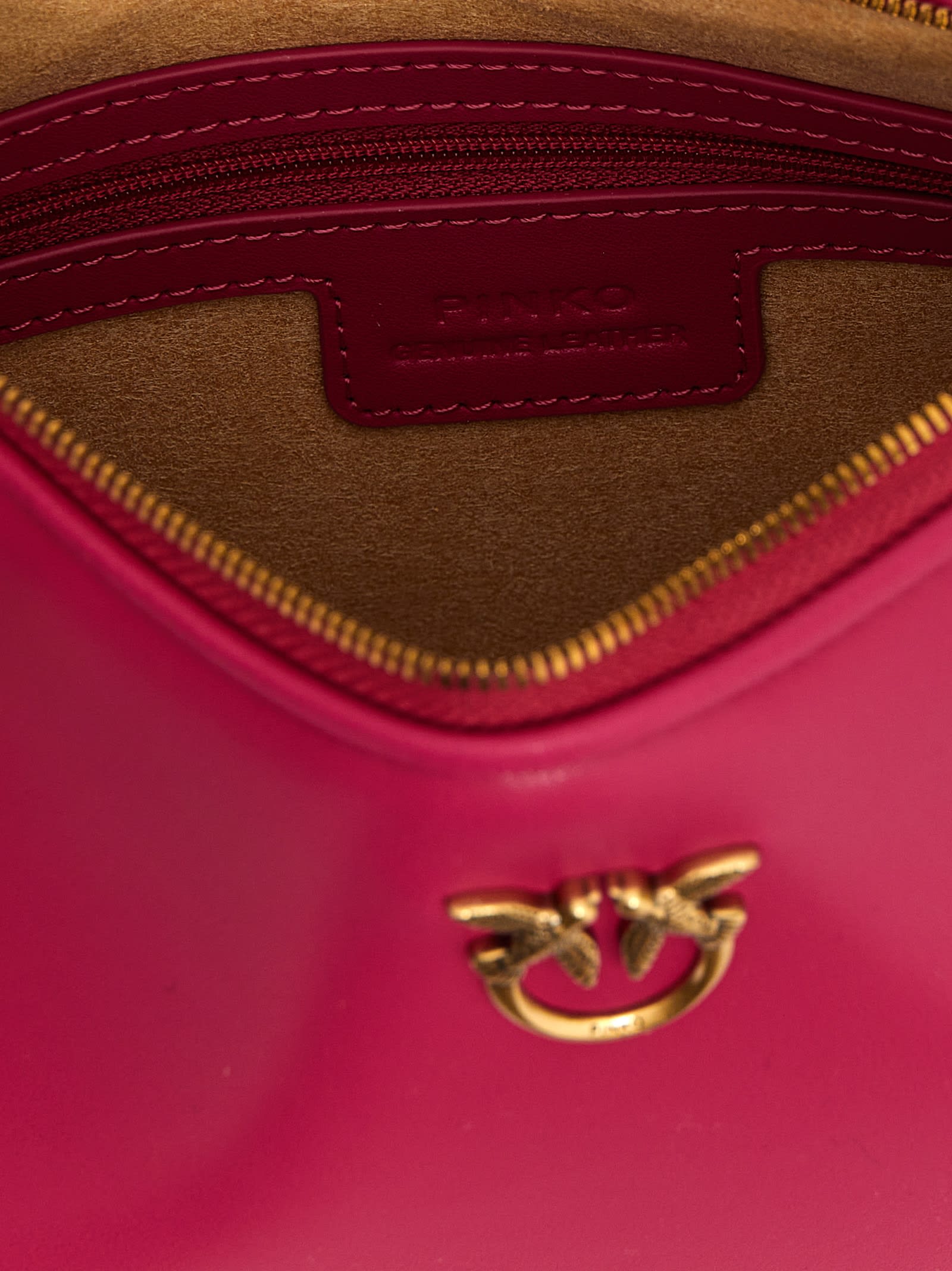 Pinko Half Moon Mini Shoulder Bag In Fuchsia