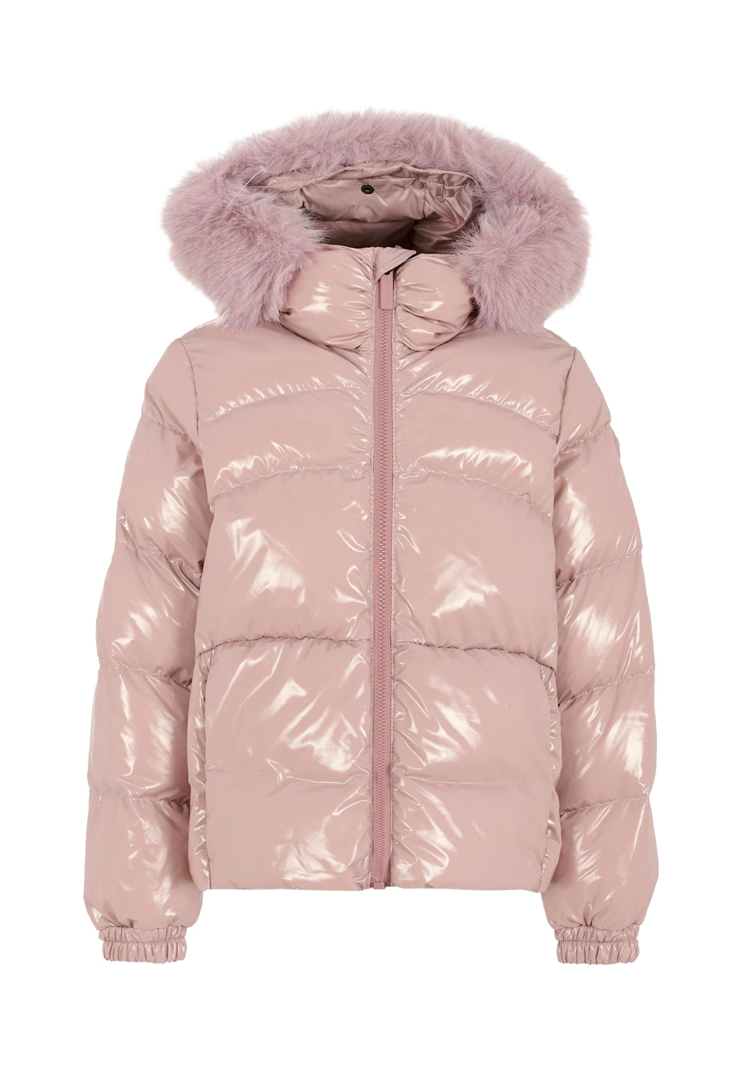 Colmar Quilted Fur-trimmed Jacket In White