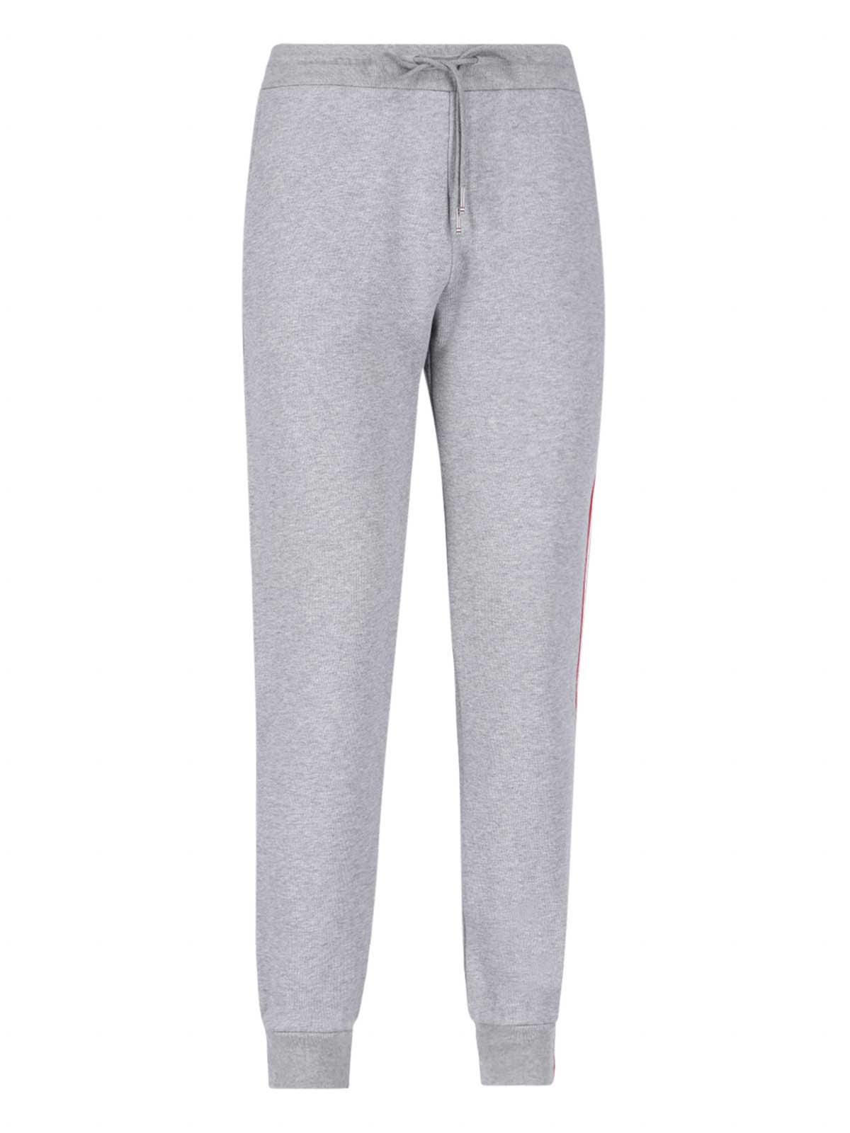 Shop Thom Browne Sporty Trousers In Gray