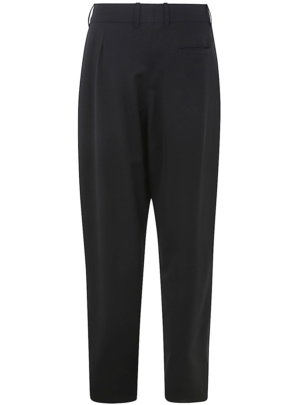 Shop Giorgio Armani Trousers With One Pence In Black