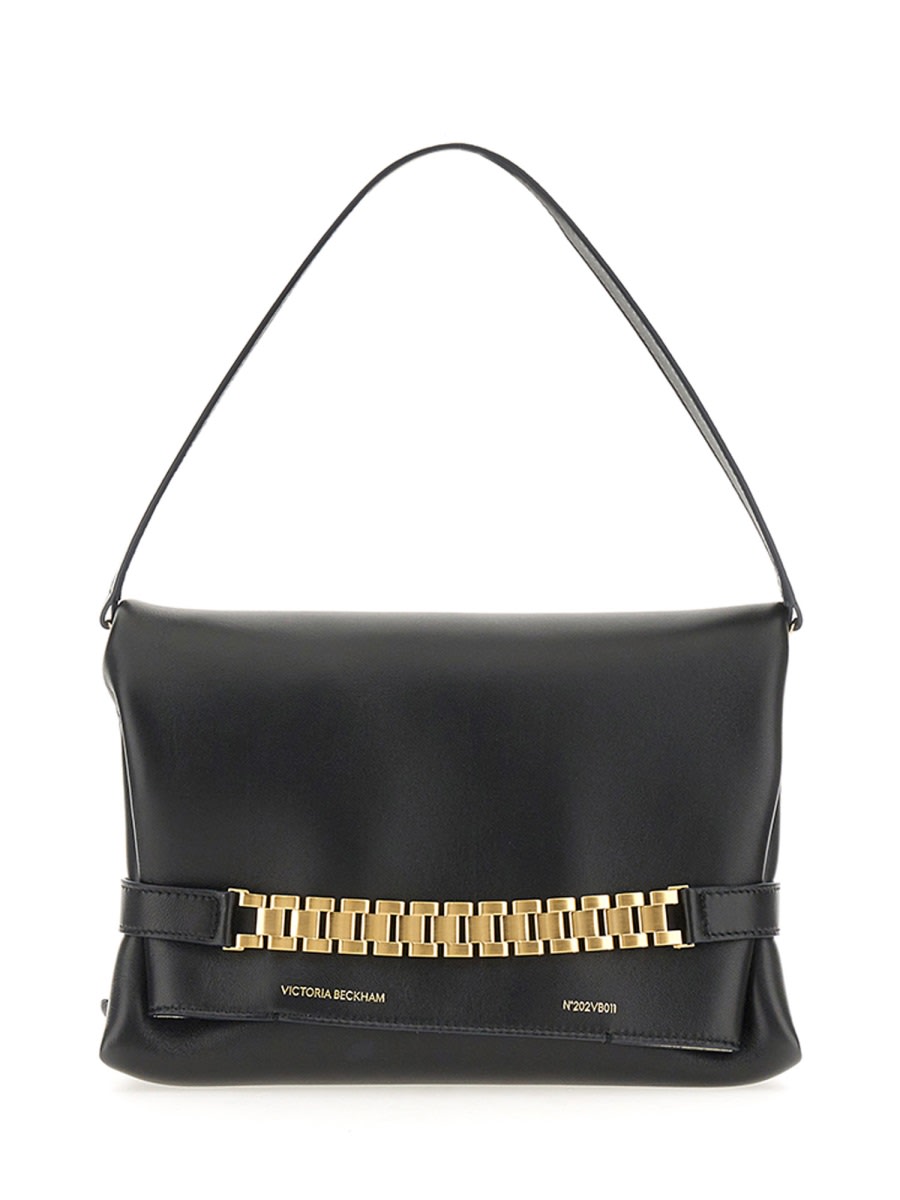 Victoria Beckham Clutch Bag With Chain In Black