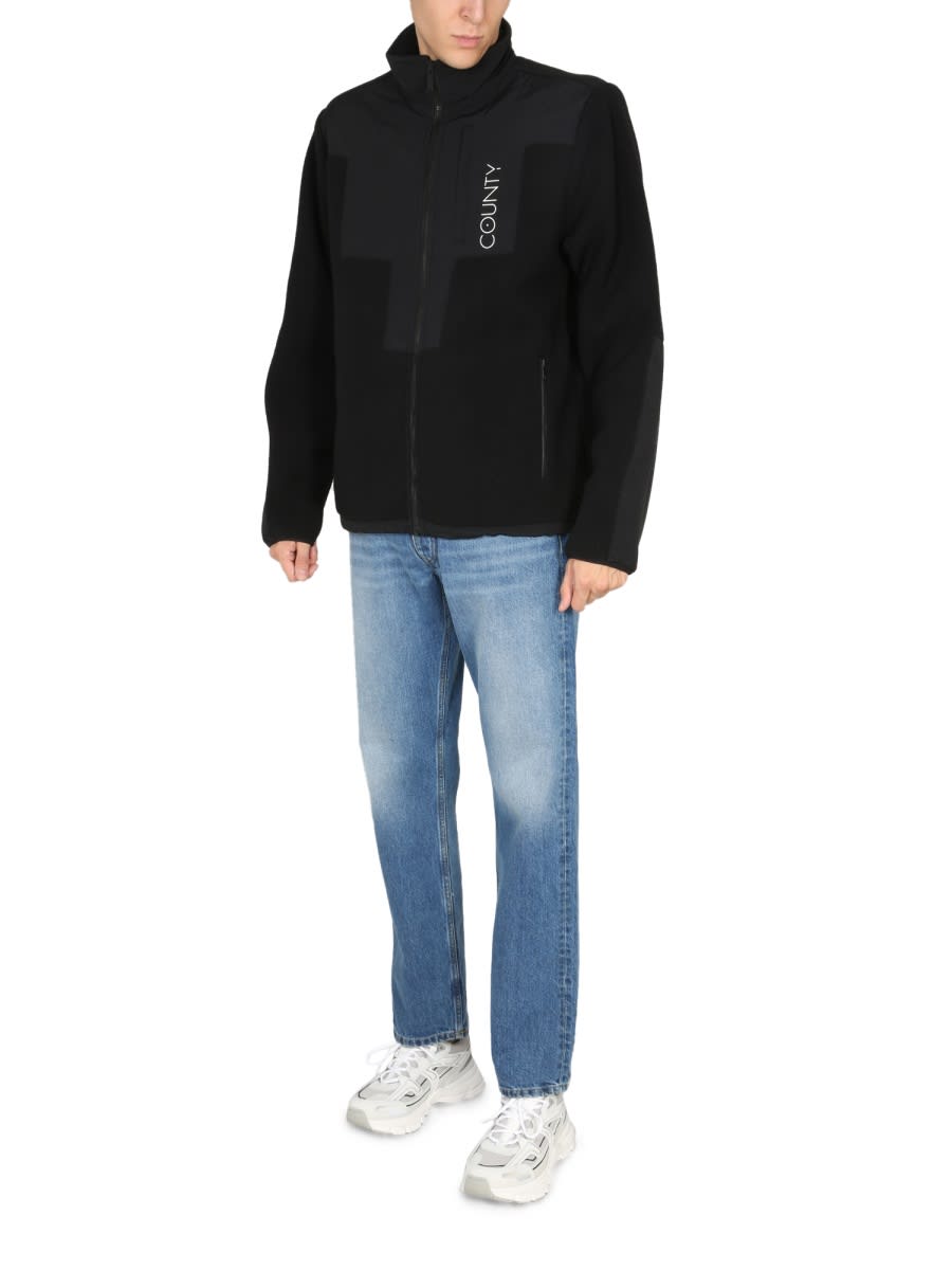 Marcelo Burlon County Of Milan Marcelo Burlon Giacca Track Cross Block In Black