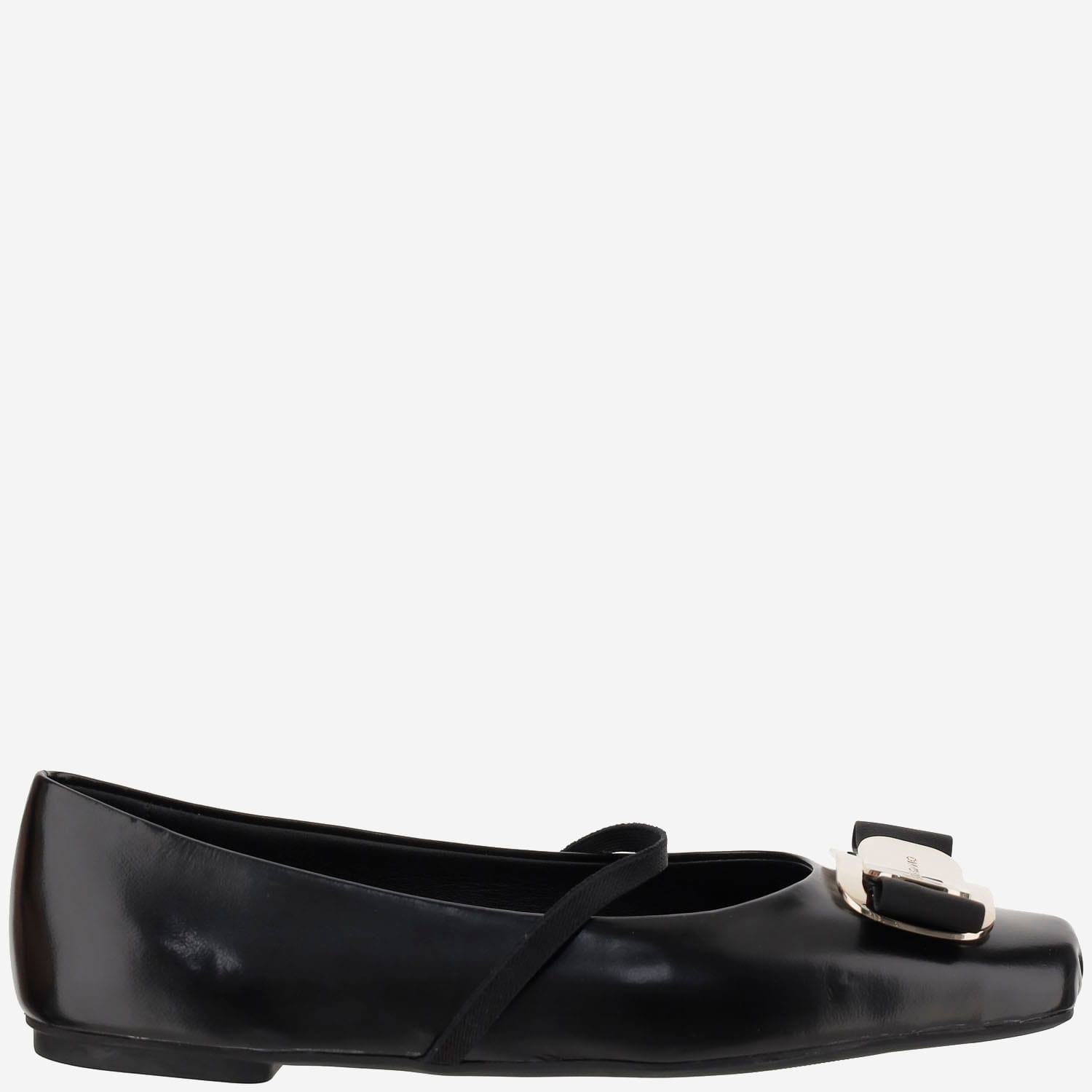 Ferragamo New Vara Bow-embellished Ballet Flats In Black