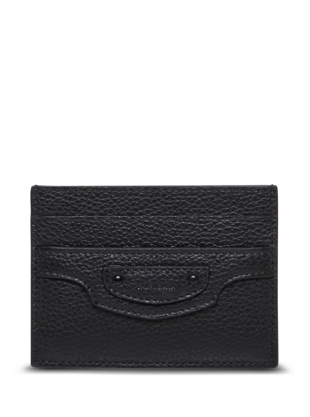 Balenciaga Grained Leather Cardholder With Logo